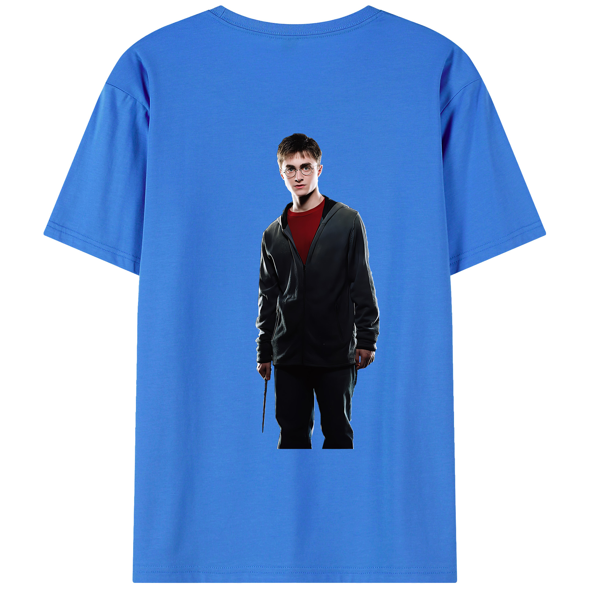 （画像用） Harry Potter ハリー・ポッターシリーズ 綿100％ メンズ半袖Tシャツ（バックプリント） 通気性