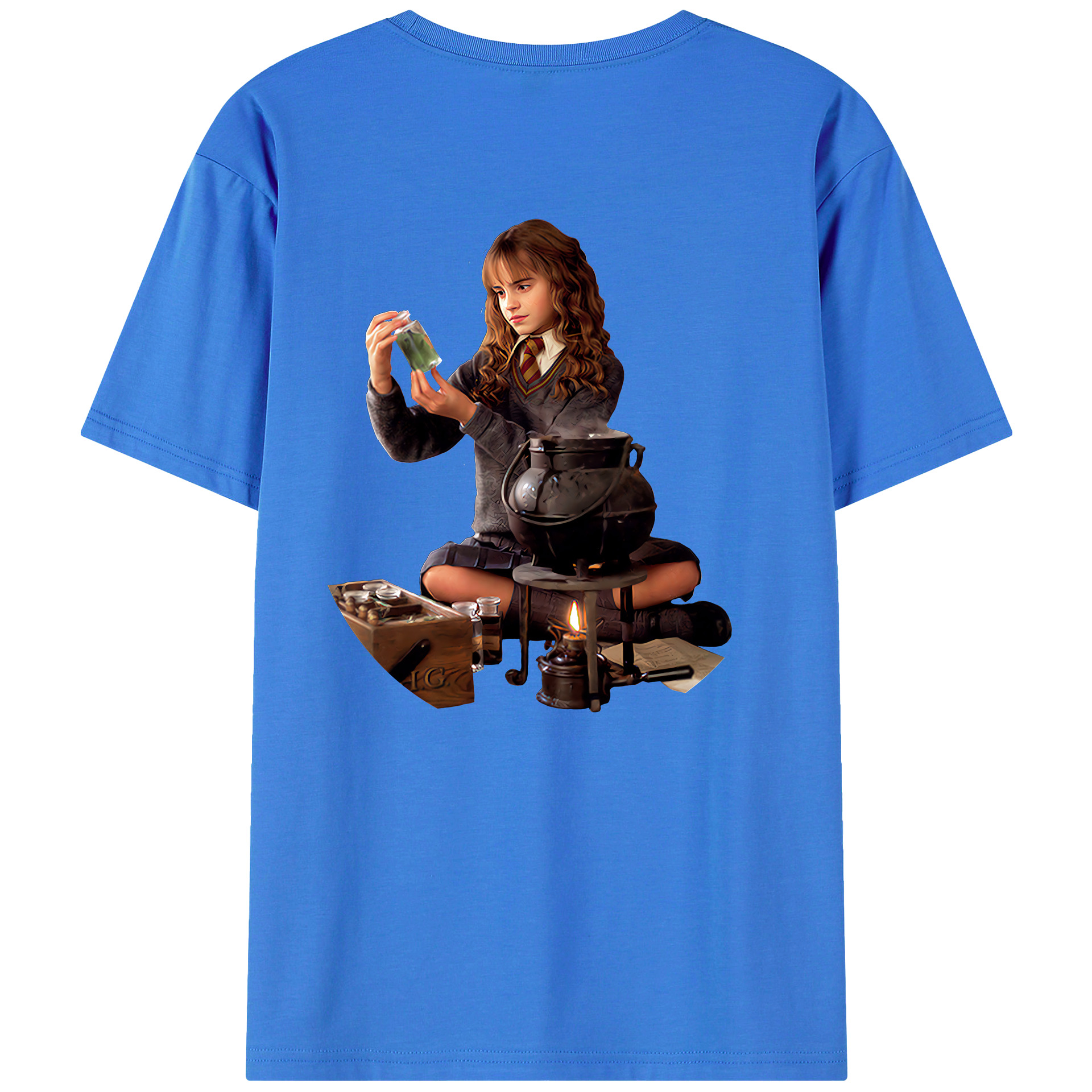 （画像用） Harry Potter ハリー・ポッターシリーズ 綿100％ メンズ半袖Tシャツ（バックプリント） 通気性