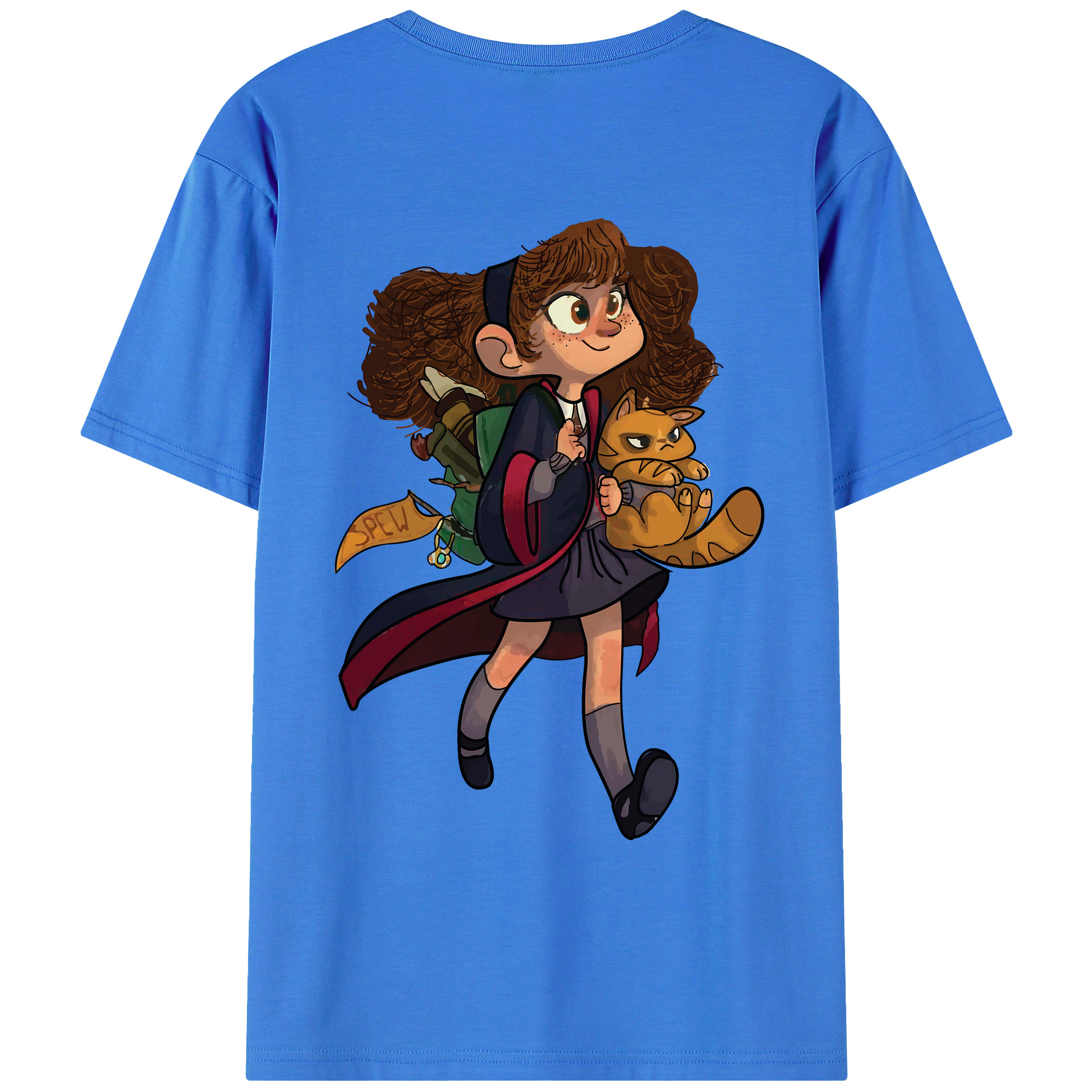 （画像用） Harry Potter ハリー・ポッターシリーズ 綿100％ メンズ半袖Tシャツ（バックプリント） 通気性
