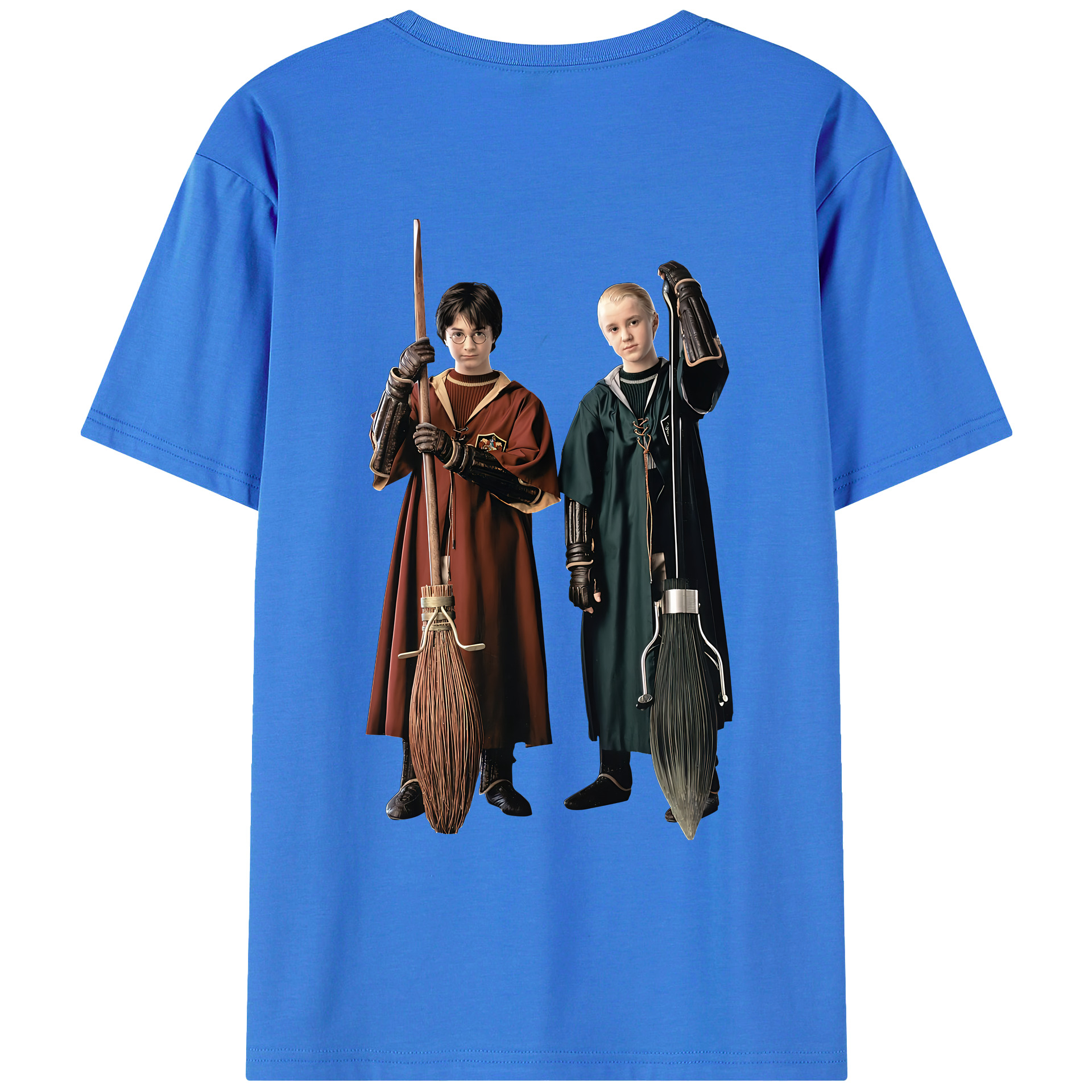 （画像用） Harry Potter ハリー・ポッターシリーズ 綿100％ メンズ半袖Tシャツ（バックプリント） 通気性