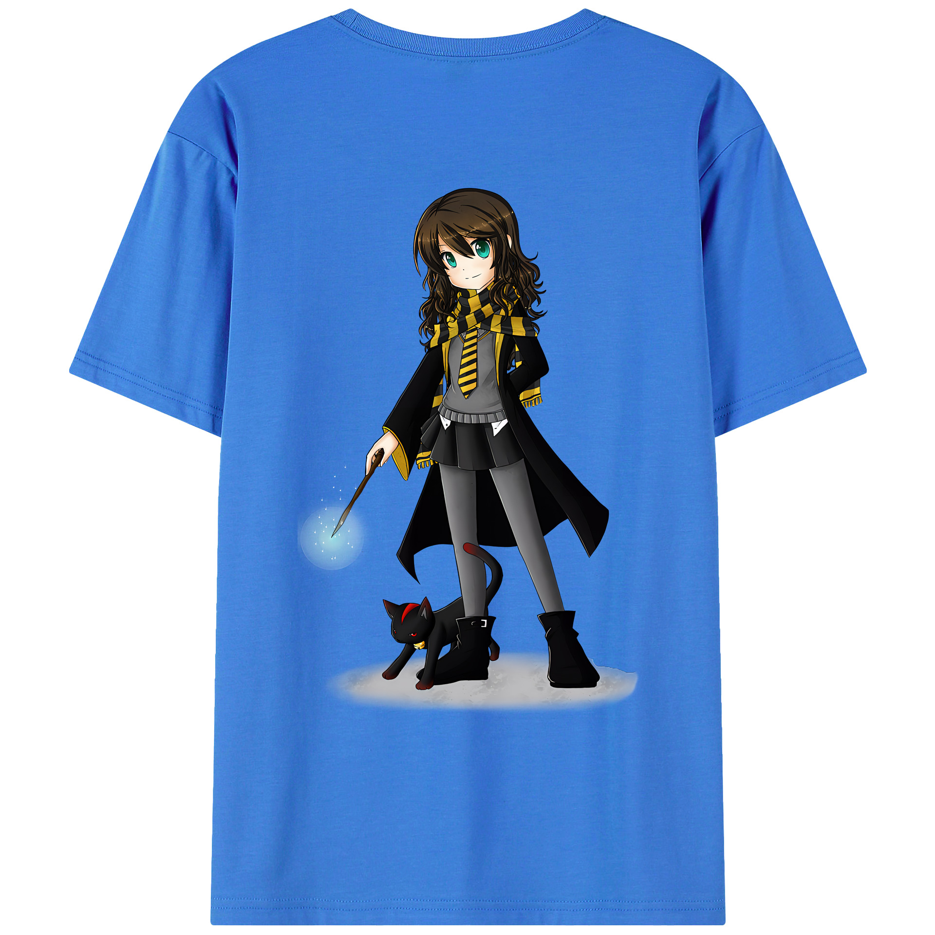 （画像用） Harry Potter ハリー・ポッターシリーズ 綿100％ メンズ半袖Tシャツ（バックプリント） 通気性
