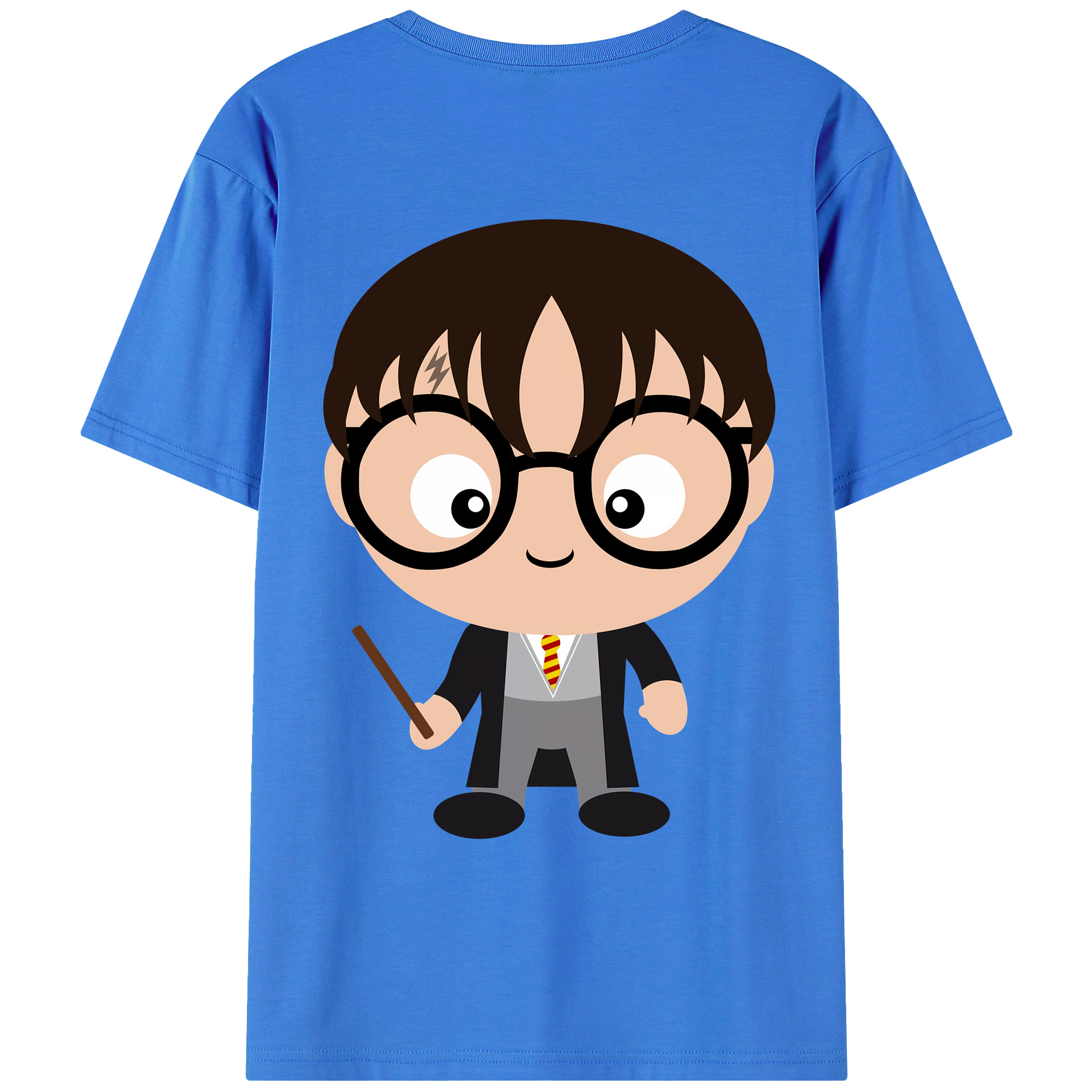 （画像用） Harry Potter ハリー・ポッターシリーズ 綿100％ メンズ半袖Tシャツ（バックプリント） 通気性