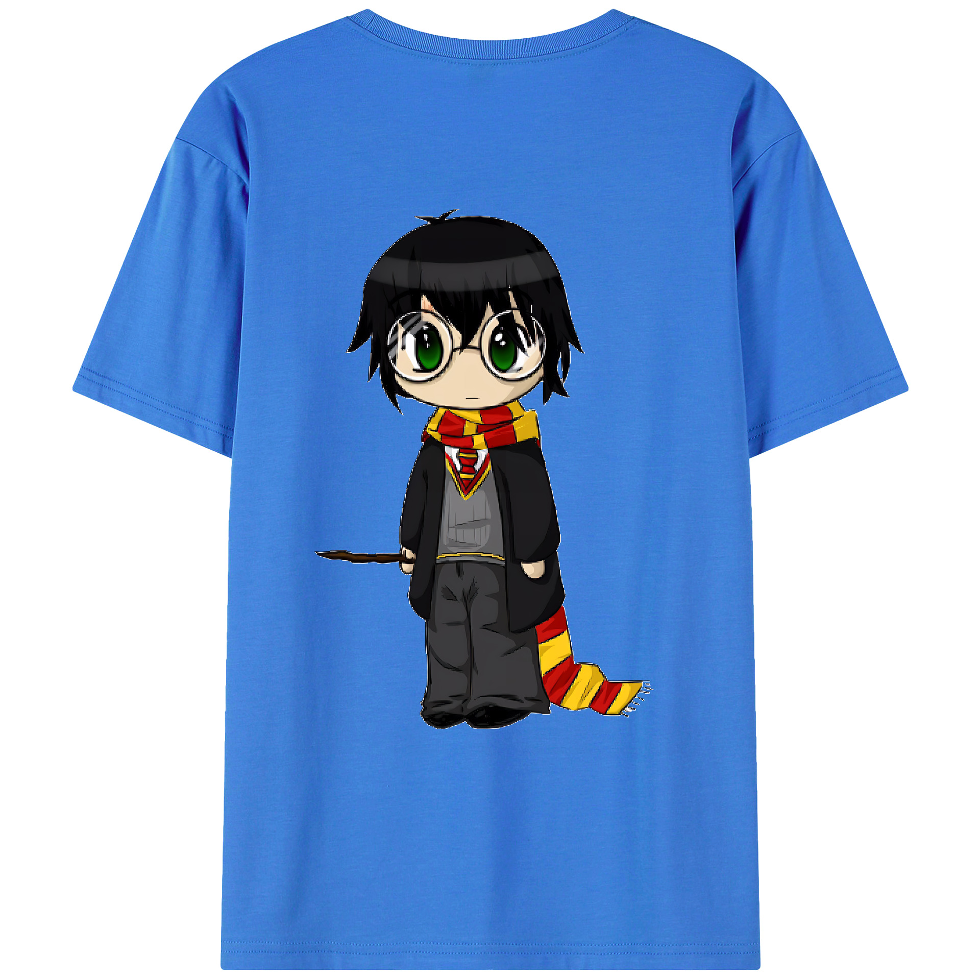 （画像用） Harry Potter ハリー・ポッターシリーズ 綿100％ メンズ半袖Tシャツ（バックプリント） 通気性