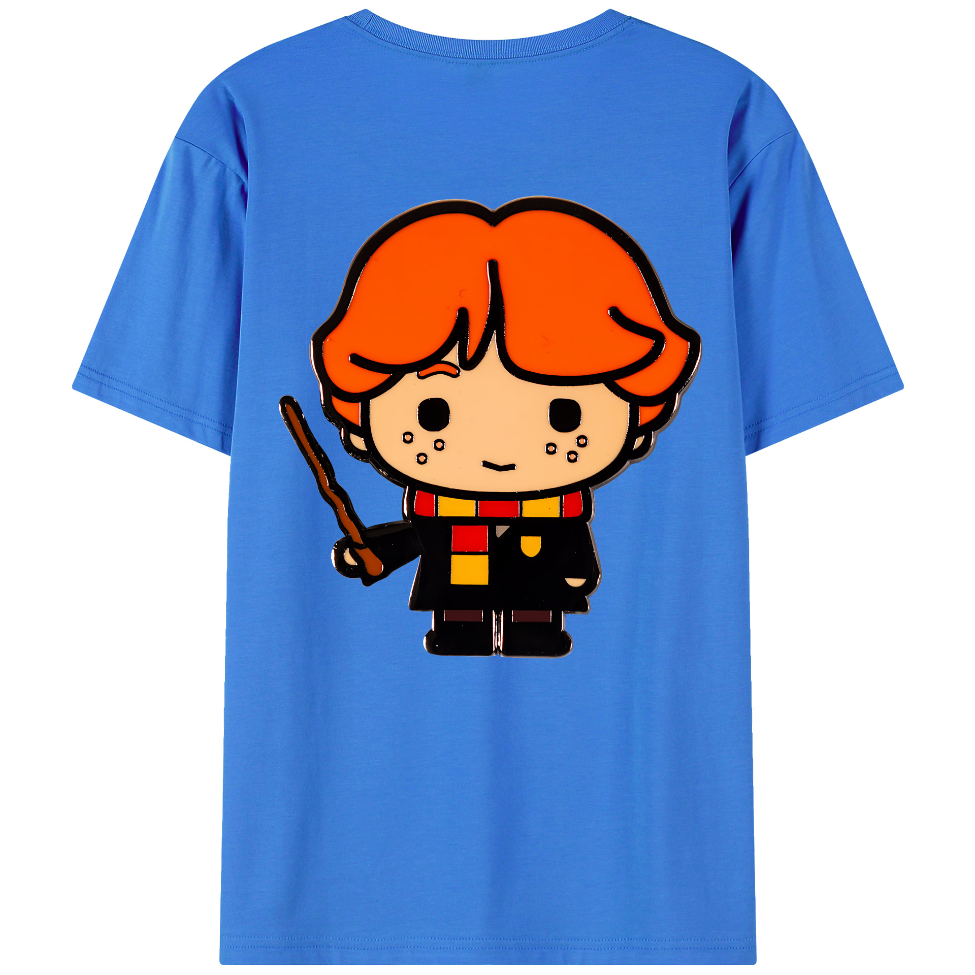 （画像用） Harry Potter ハリー・ポッターシリーズ 綿100％ メンズ半袖Tシャツ（バックプリント） 通気性