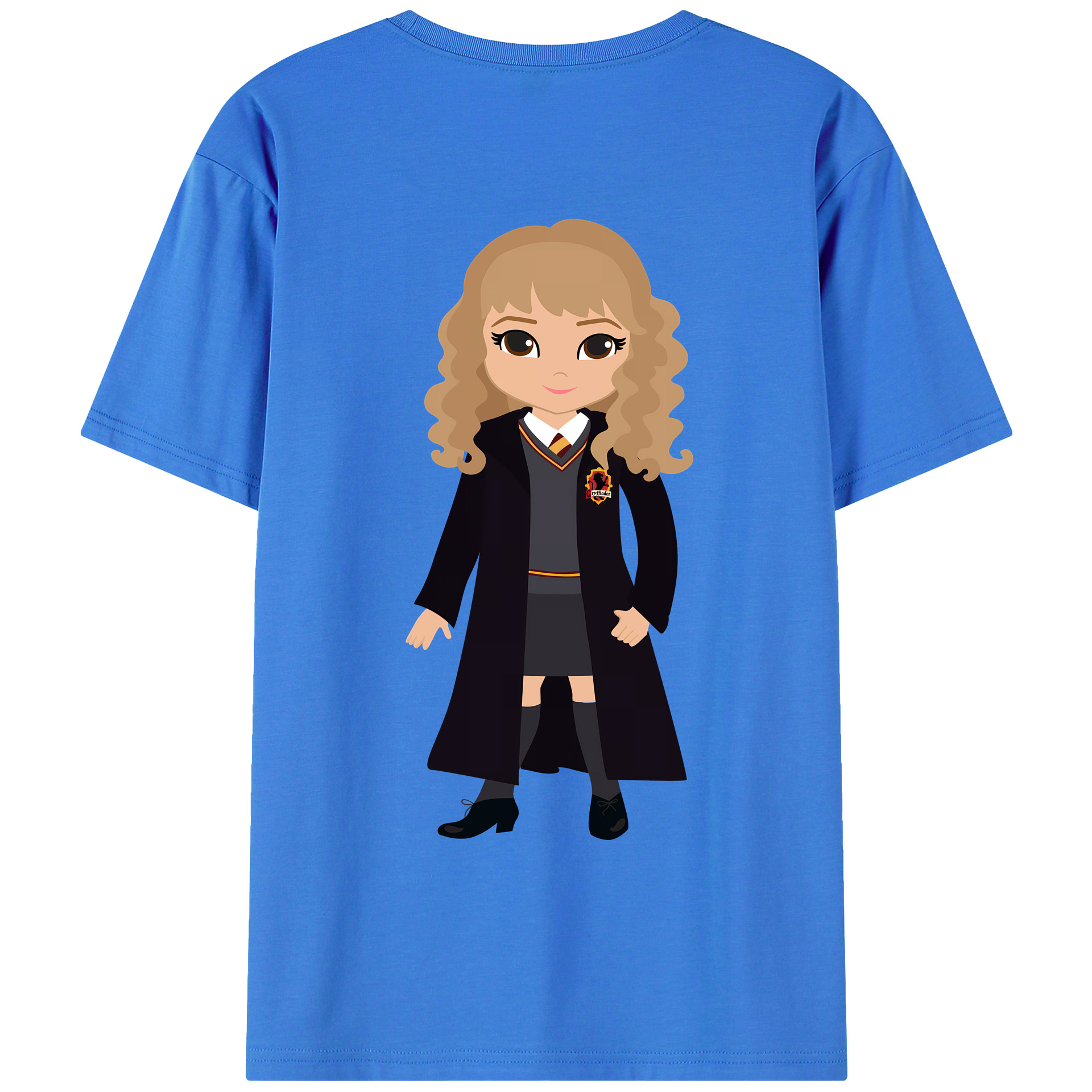 （画像用） Harry Potter ハリー・ポッターシリーズ 綿100％ メンズ半袖Tシャツ（バックプリント） 通気性