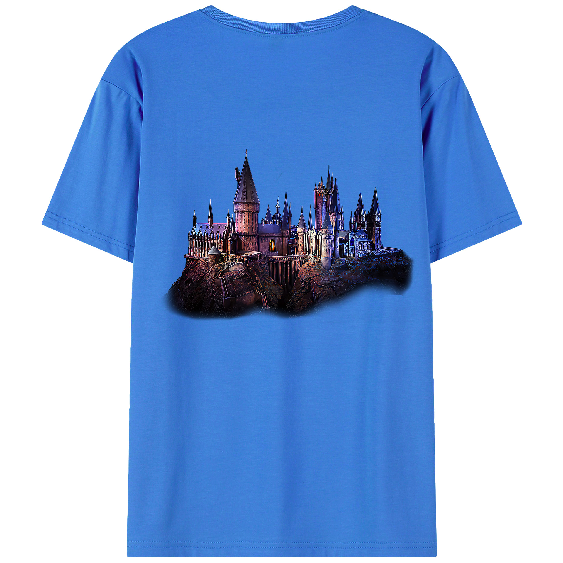 （画像用） Harry Potter ハリー・ポッターシリーズ 綿100％ メンズ半袖Tシャツ（バックプリント） 通気性