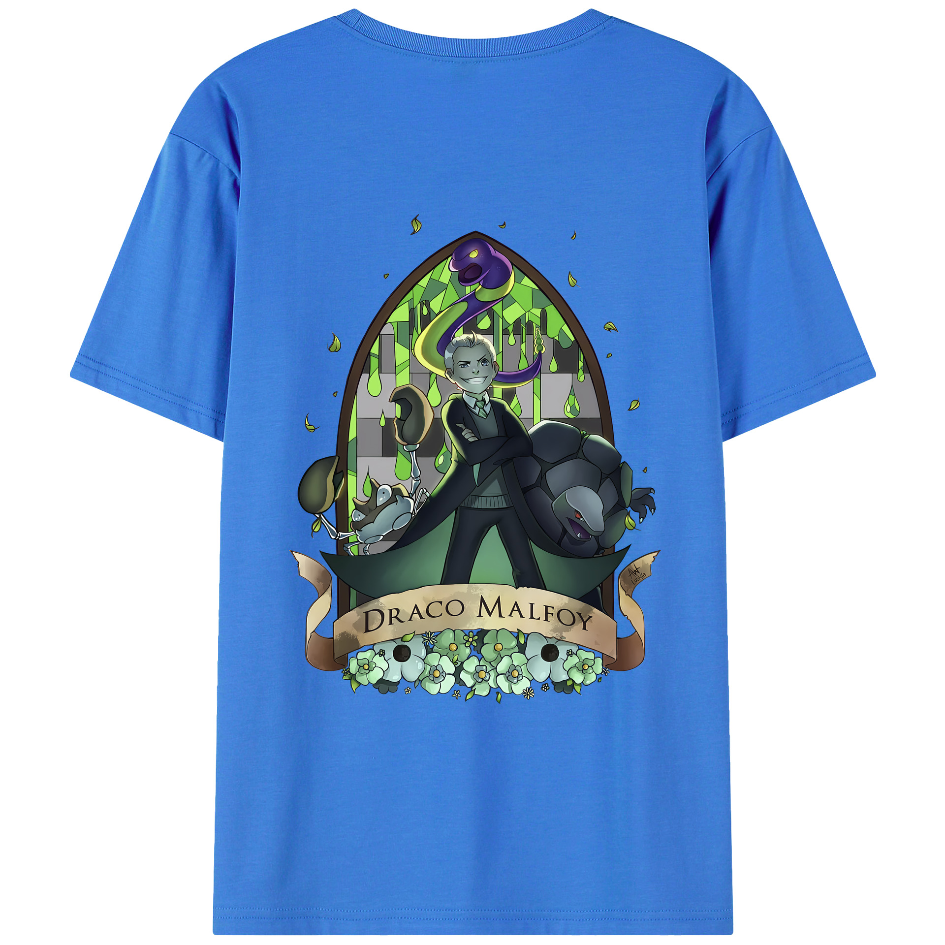（画像用） Harry Potter ハリー・ポッターシリーズ 綿100％ メンズ半袖Tシャツ（バックプリント） 通気性