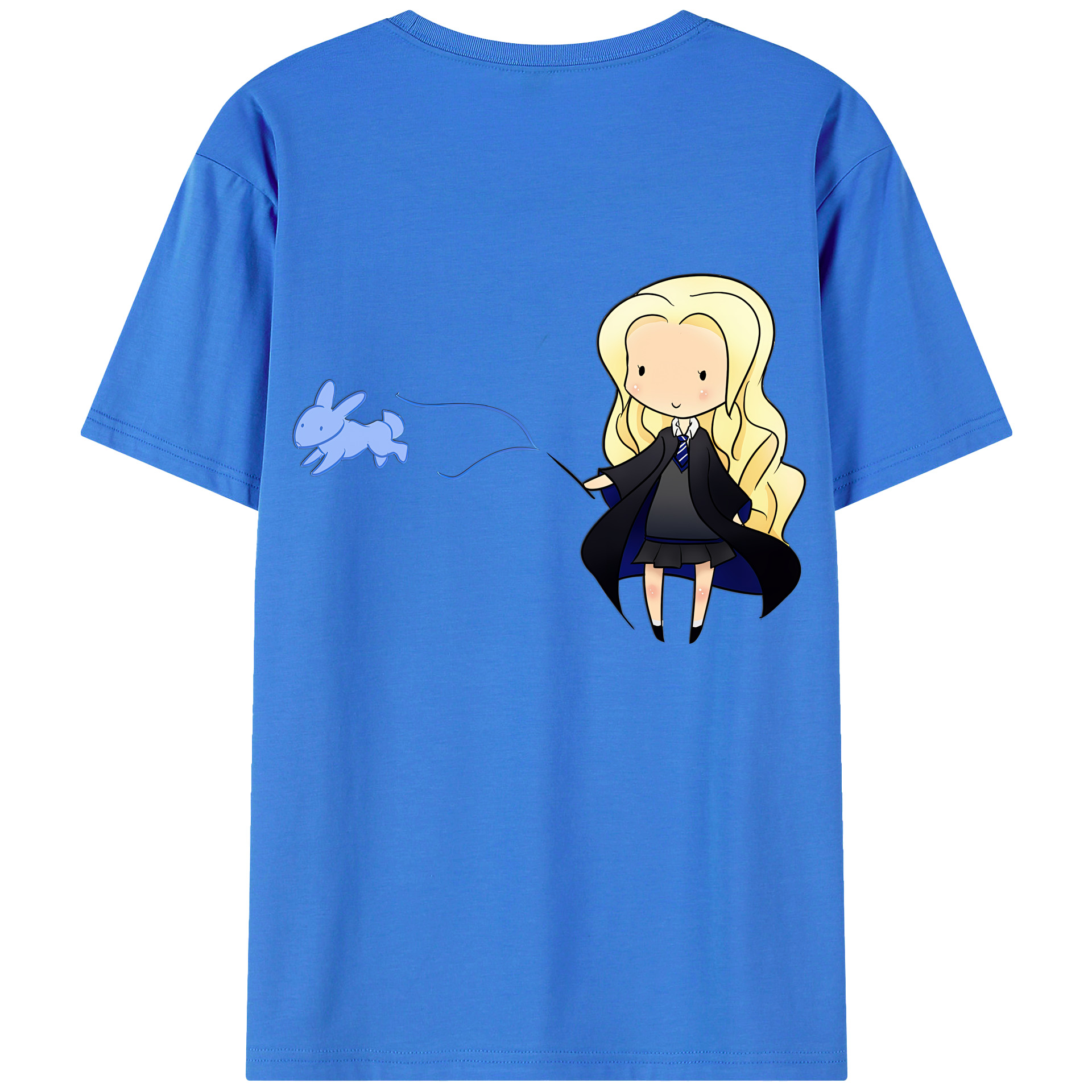（画像用） Harry Potter ハリー・ポッターシリーズ 綿100％ メンズ半袖Tシャツ（バックプリント） 通気性