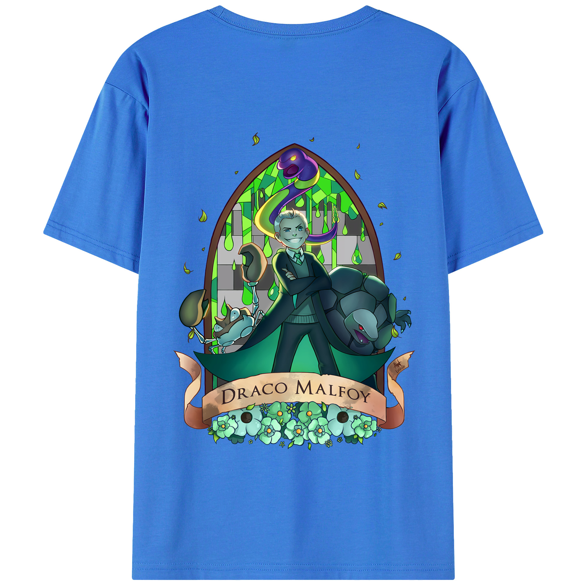 （画像用） Harry Potter ハリー・ポッターシリーズ 綿100％ メンズ半袖Tシャツ（バックプリント） 通気性