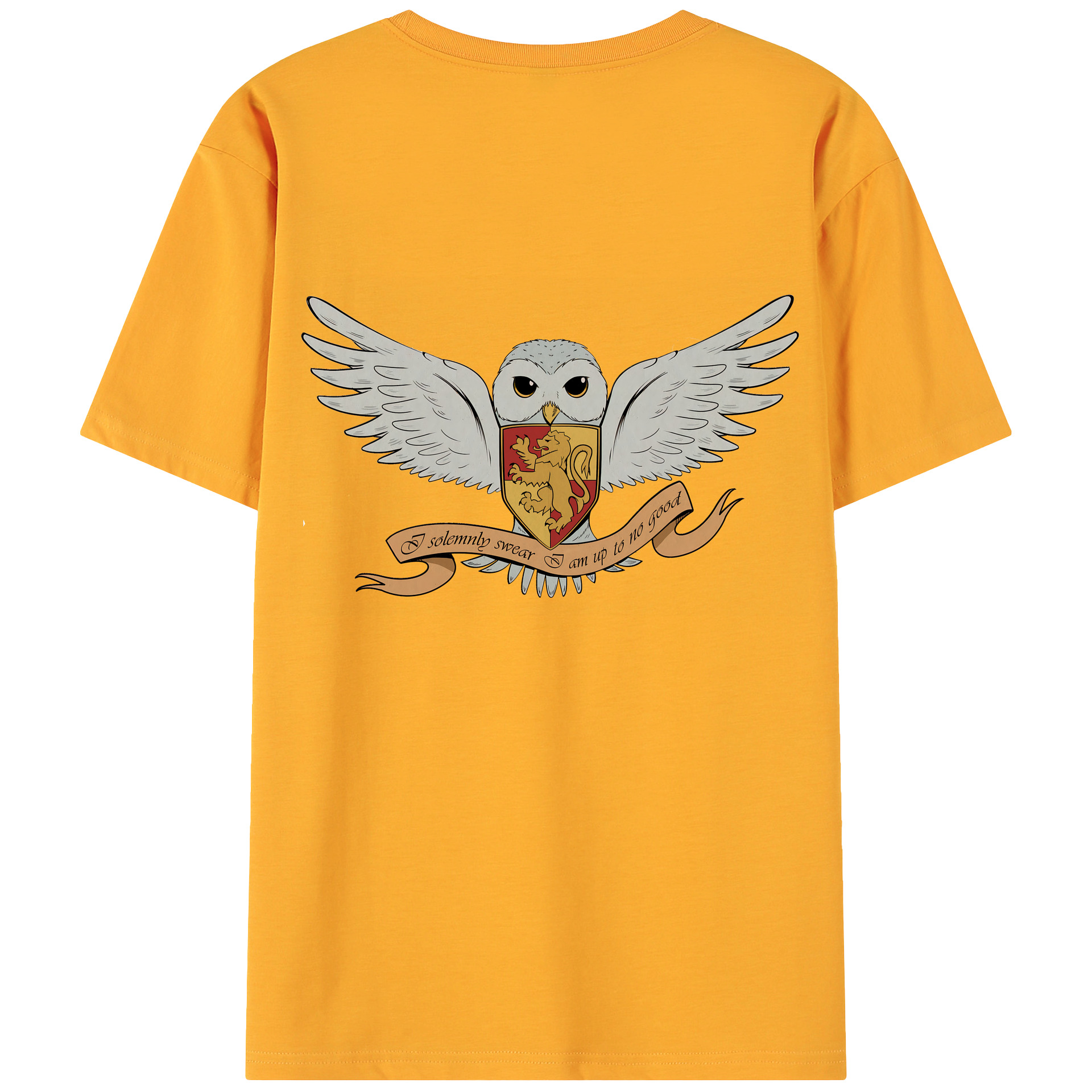 （画像用） Harry Potter ハリー・ポッターシリーズ 綿100％ メンズ半袖Tシャツ（バックプリント） 通気性