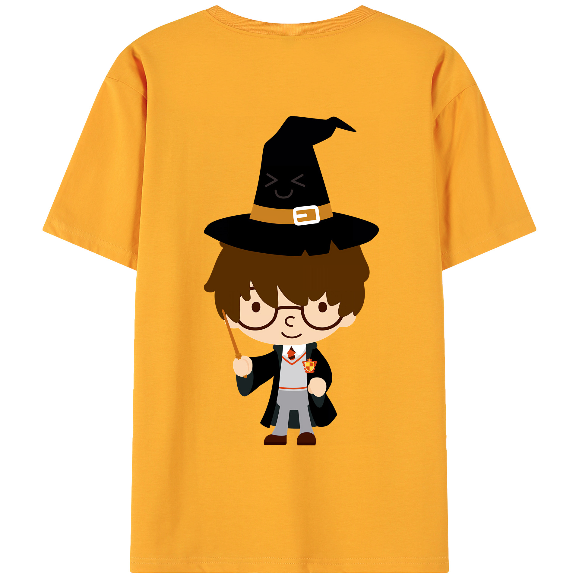 （画像用） Harry Potter ハリー・ポッターシリーズ 綿100％ メンズ半袖Tシャツ（バックプリント） 通気性