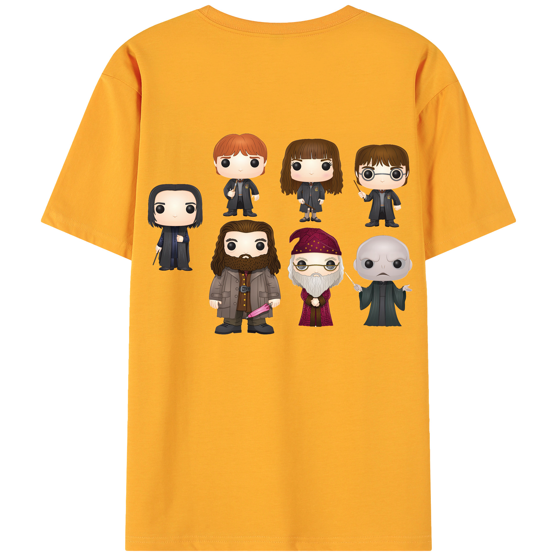 （画像用） Harry Potter ハリー・ポッターシリーズ 綿100％ メンズ半袖Tシャツ（バックプリント） 通気性