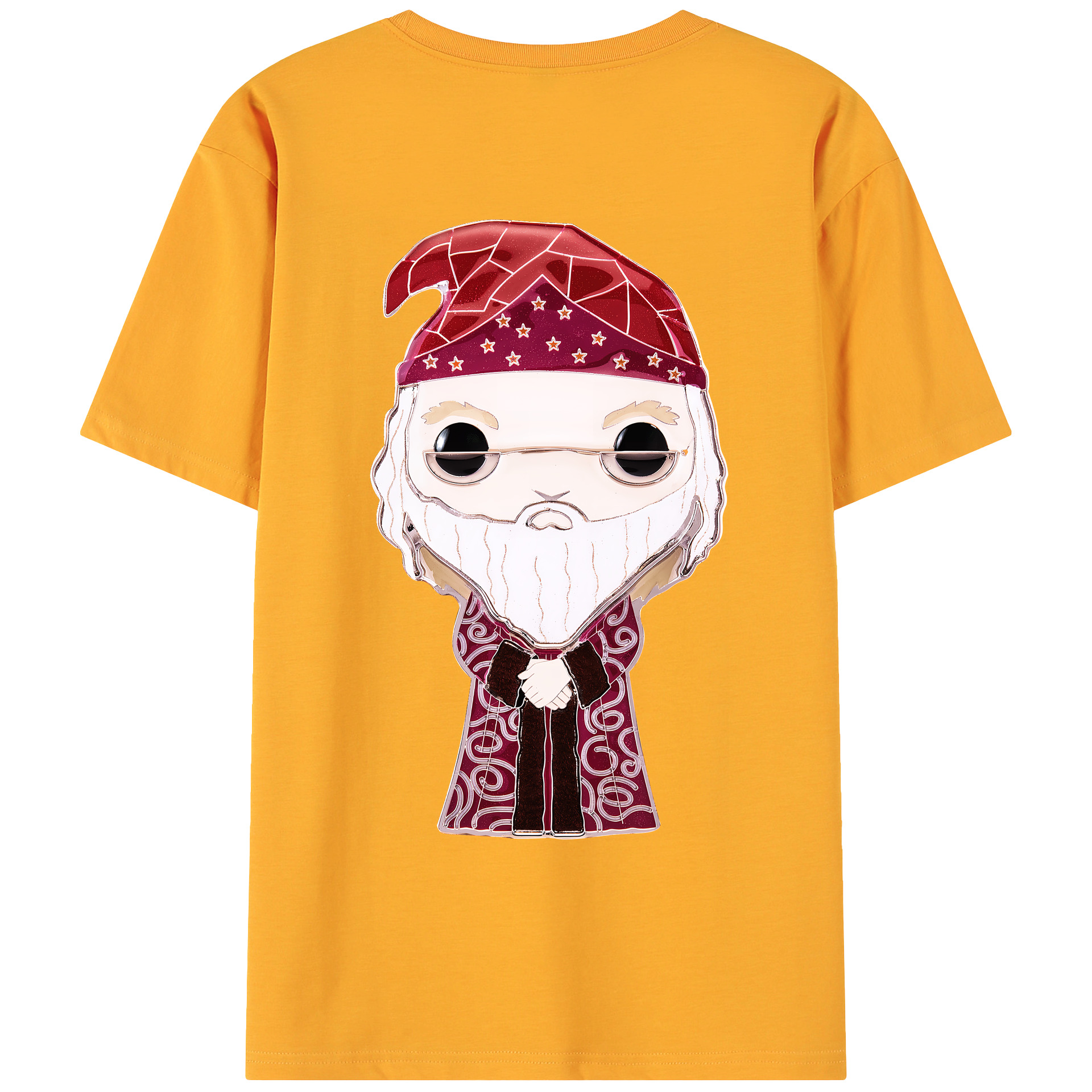 （画像用） Harry Potter ハリー・ポッターシリーズ 綿100％ メンズ半袖Tシャツ（バックプリント） 通気性