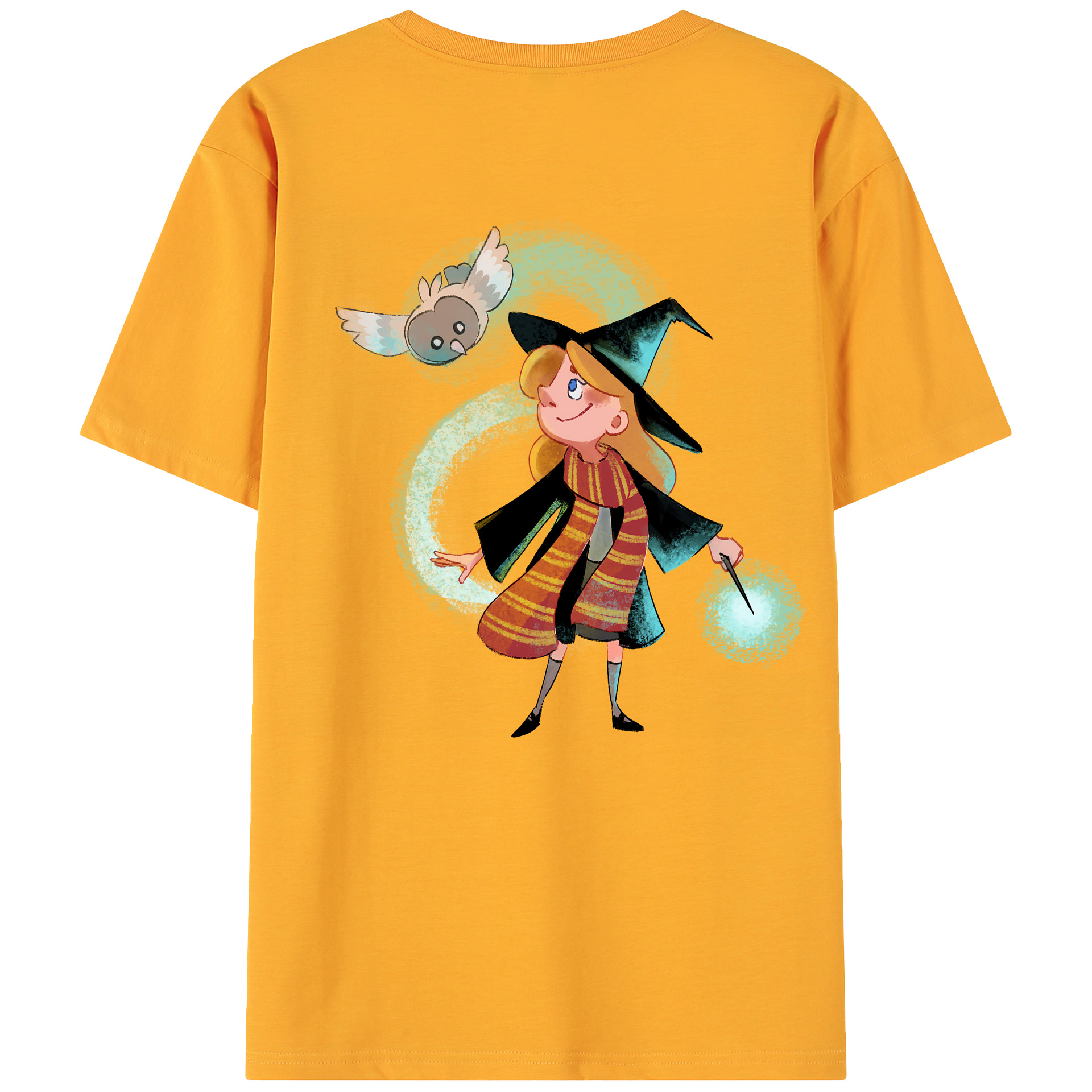 （画像用） Harry Potter ハリー・ポッターシリーズ 綿100％ メンズ半袖Tシャツ（バックプリント） 通気性