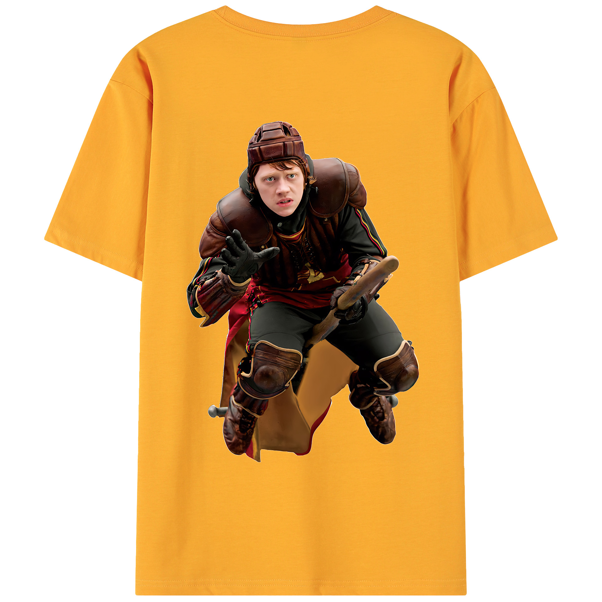 （画像用） Harry Potter ハリー・ポッターシリーズ 綿100％ メンズ半袖Tシャツ（バックプリント） 通気性
