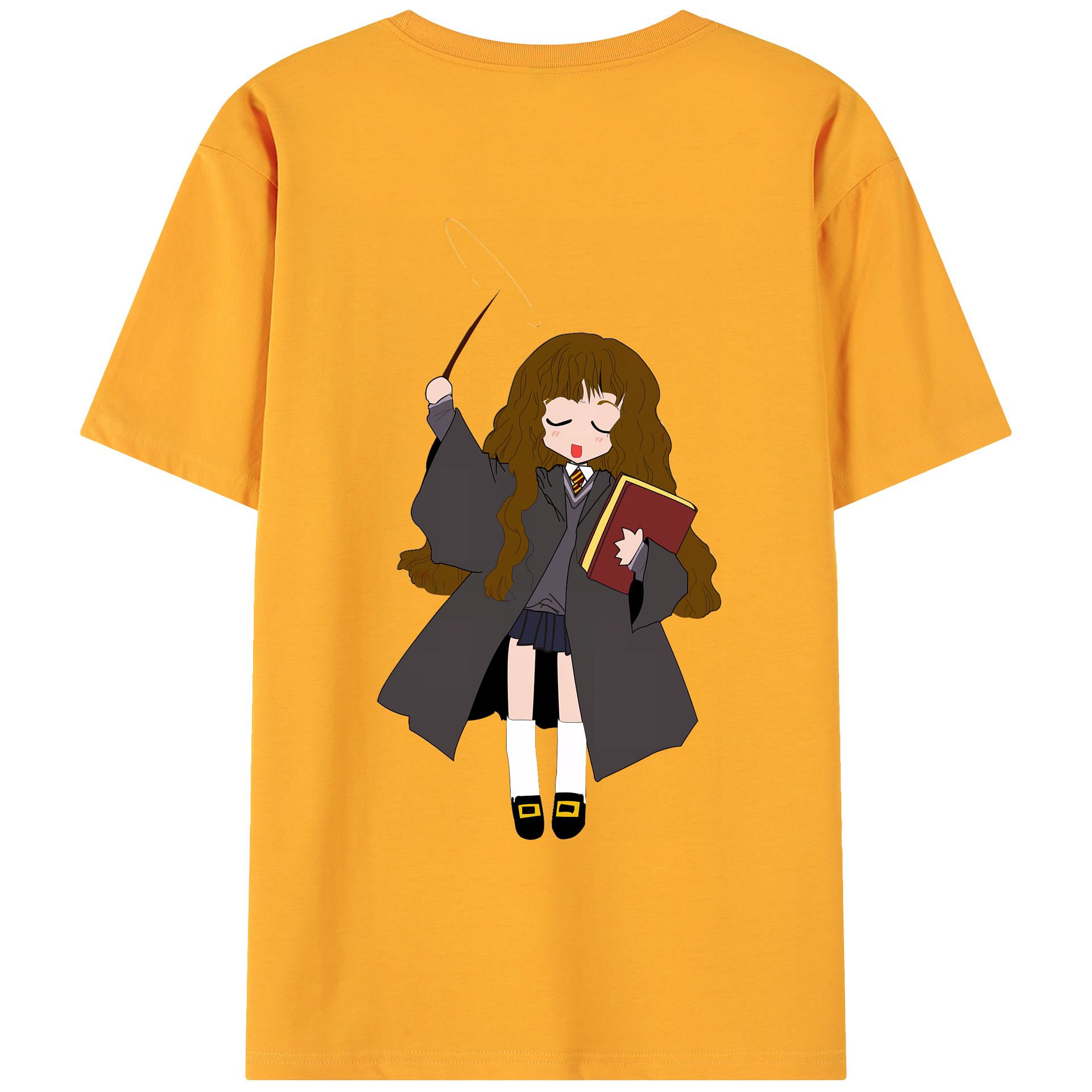 （画像用） Harry Potter ハリー・ポッターシリーズ 綿100％ メンズ半袖Tシャツ（バックプリント） 通気性
