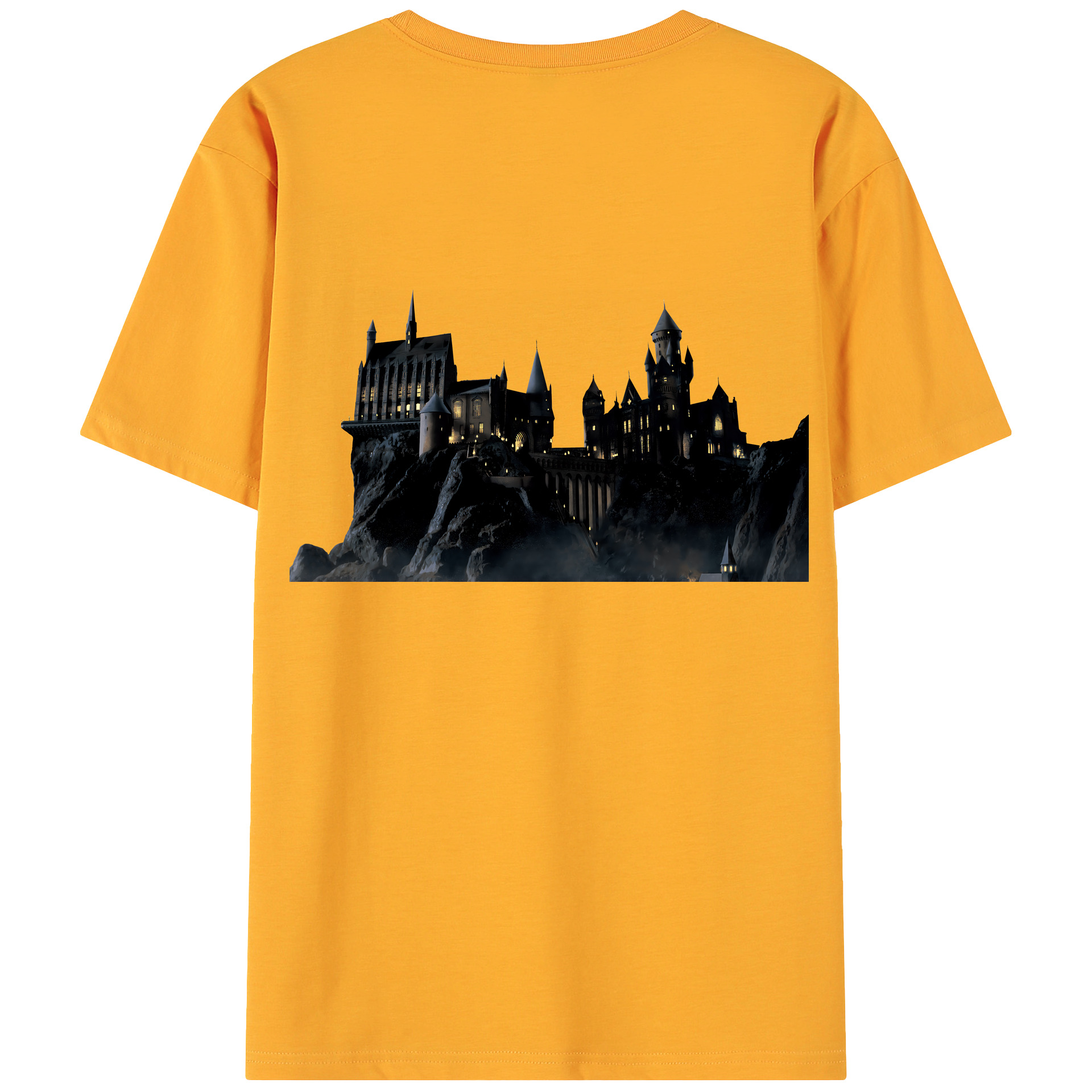 （画像用） Harry Potter ハリー・ポッターシリーズ 綿100％ メンズ半袖Tシャツ（バックプリント） 通気性