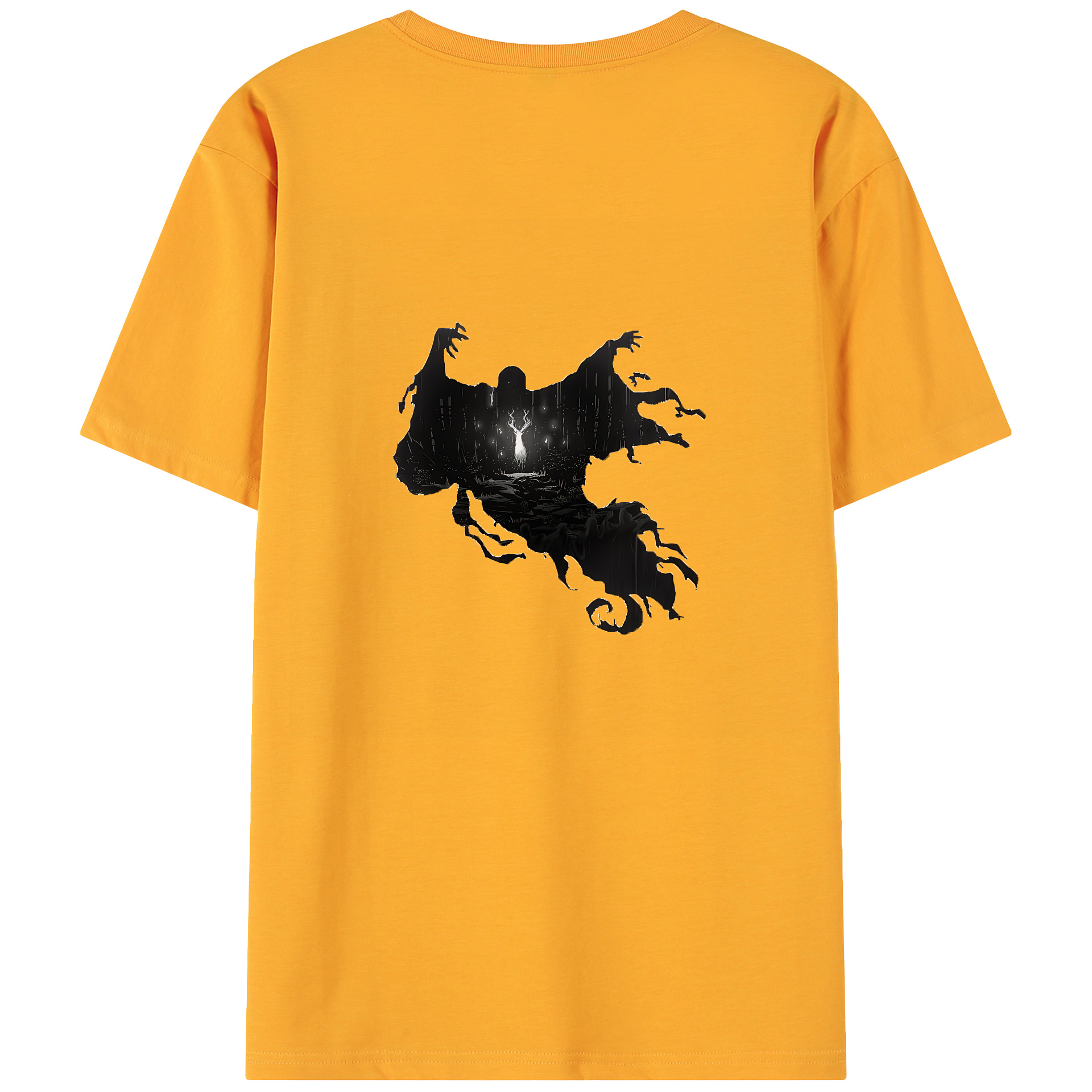 （画像用） Harry Potter ハリー・ポッターシリーズ 綿100％ メンズ半袖Tシャツ（バックプリント） 通気性