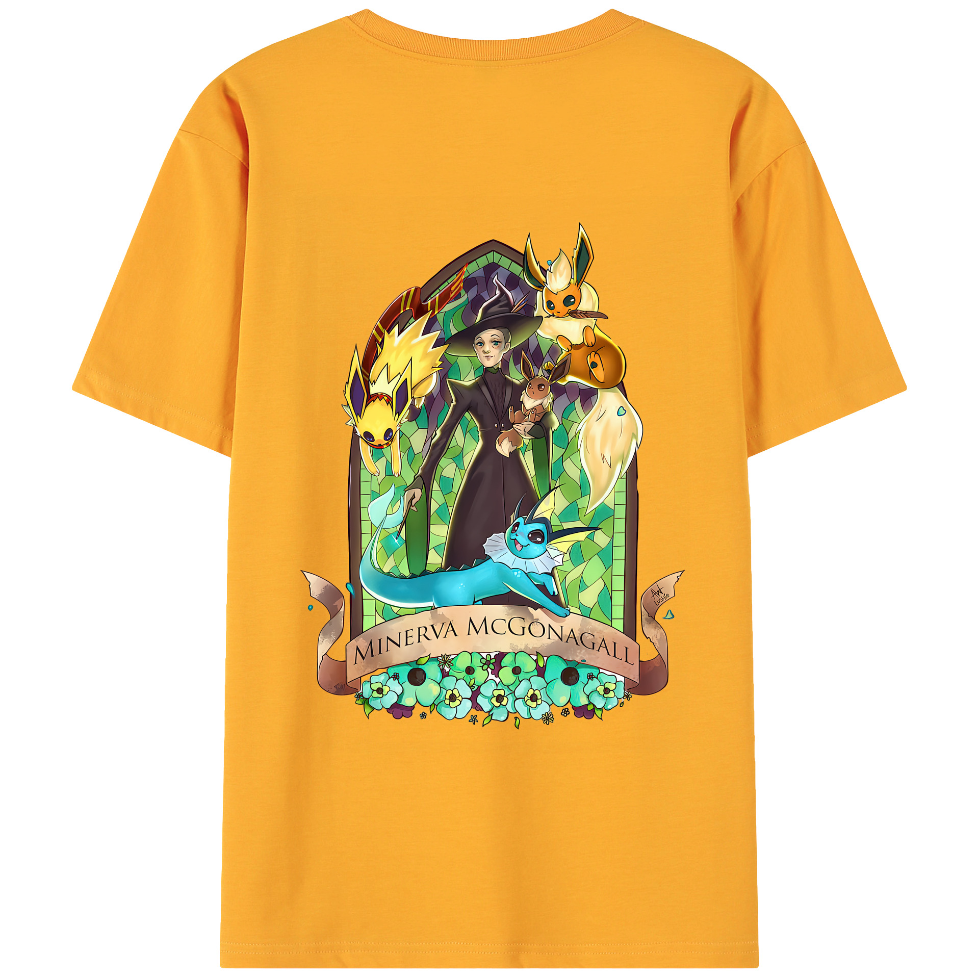 （画像用） Harry Potter ハリー・ポッターシリーズ 綿100％ メンズ半袖Tシャツ（バックプリント） 通気性