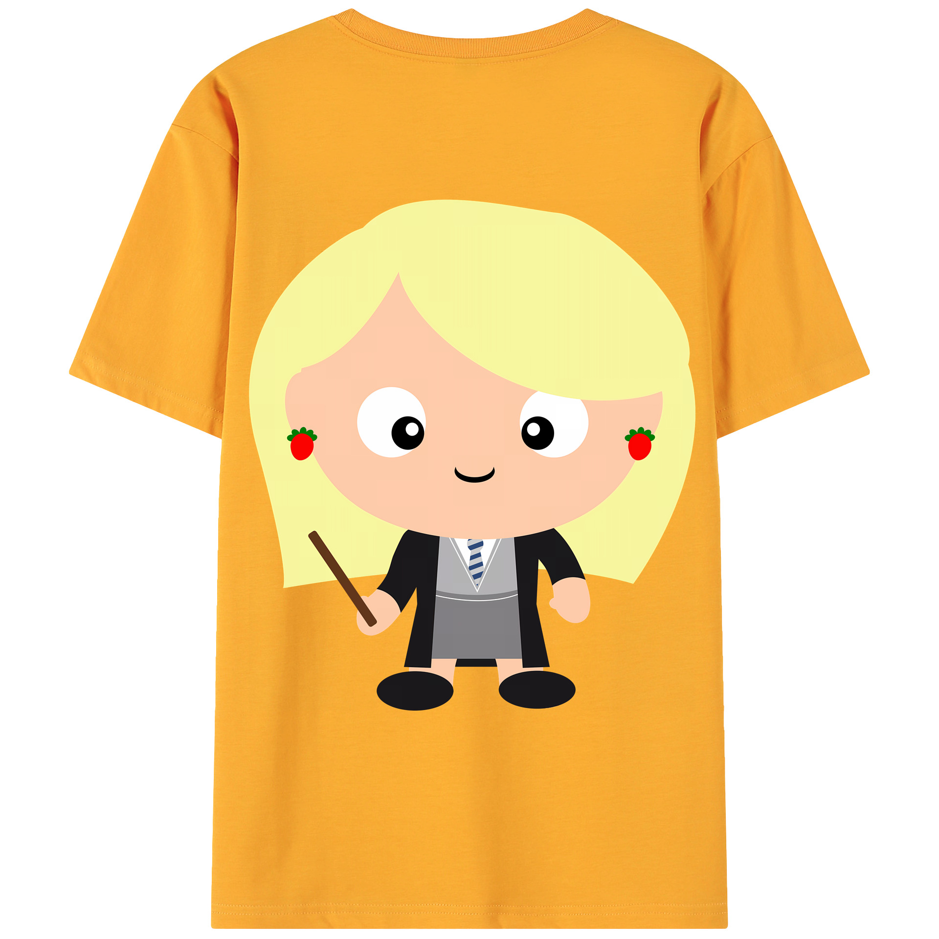 （画像用） Harry Potter ハリー・ポッターシリーズ 綿100％ メンズ半袖Tシャツ（バックプリント） 通気性