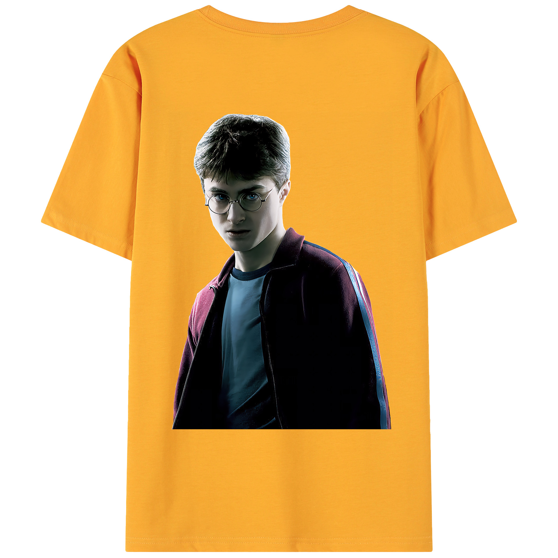 （画像用） Harry Potter ハリー・ポッターシリーズ 綿100％ メンズ半袖Tシャツ（バックプリント） 通気性