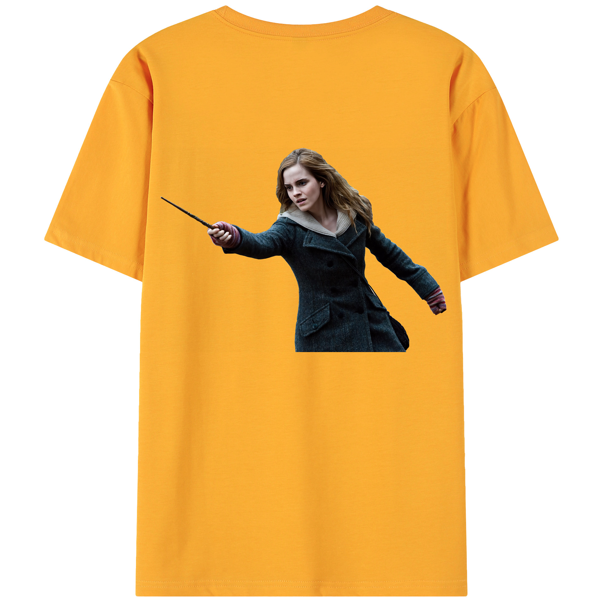 （画像用） Harry Potter ハリー・ポッターシリーズ 綿100％ メンズ半袖Tシャツ（バックプリント） 通気性