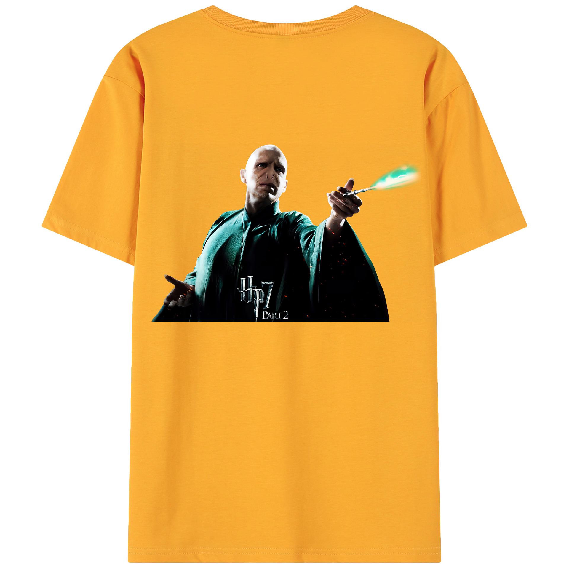 （画像用） Harry Potter ハリー・ポッターシリーズ 綿100％ メンズ半袖Tシャツ（バックプリント） 通気性