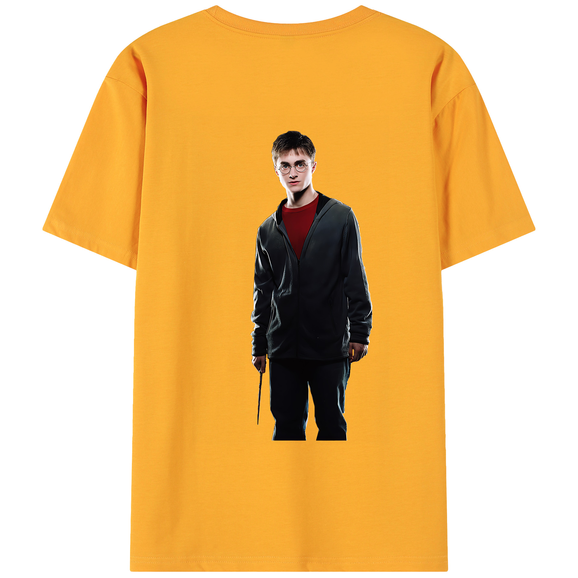 （画像用） Harry Potter ハリー・ポッターシリーズ 綿100％ メンズ半袖Tシャツ（バックプリント） 通気性