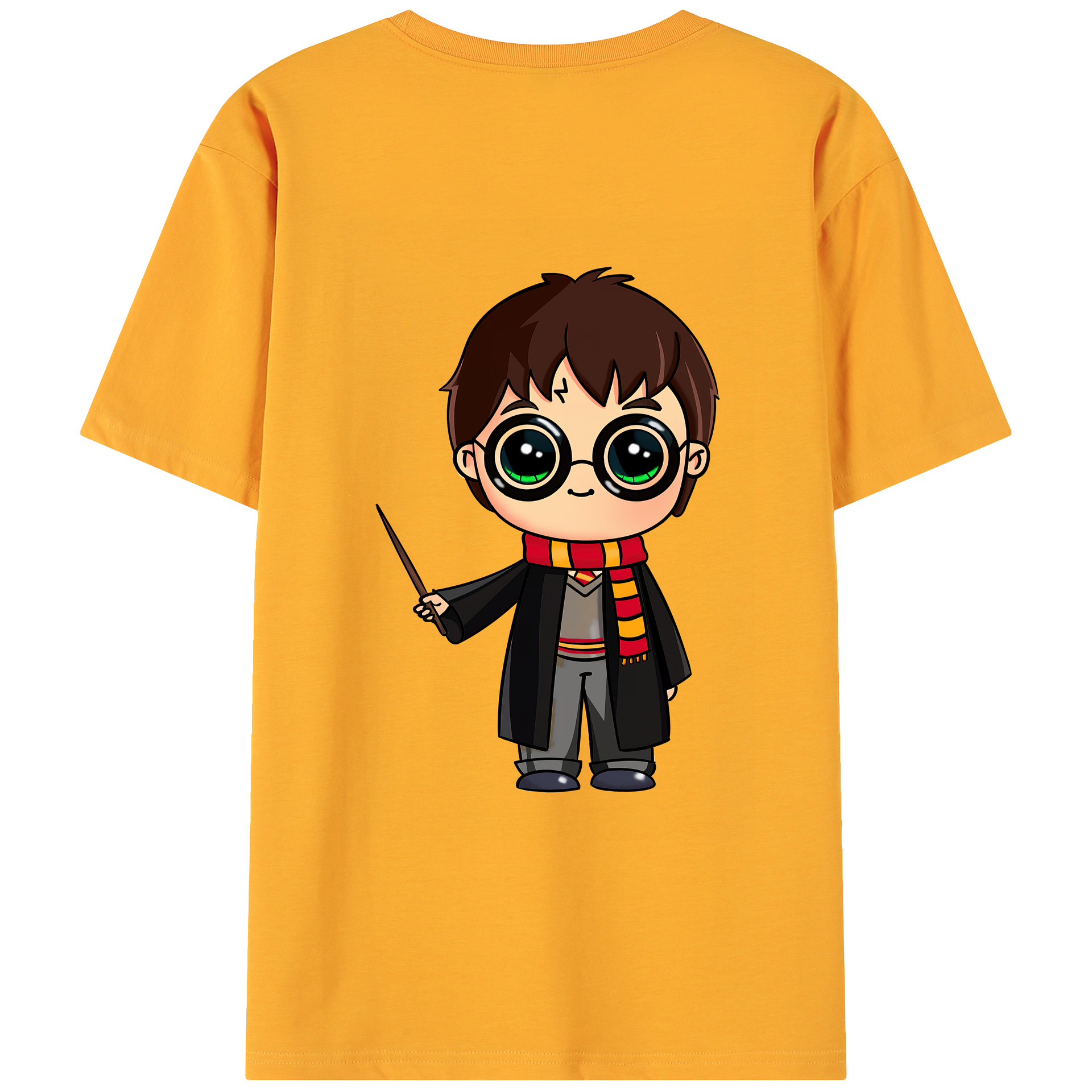 （画像用） Harry Potter ハリー・ポッターシリーズ 綿100％ メンズ半袖Tシャツ（バックプリント） 通気性