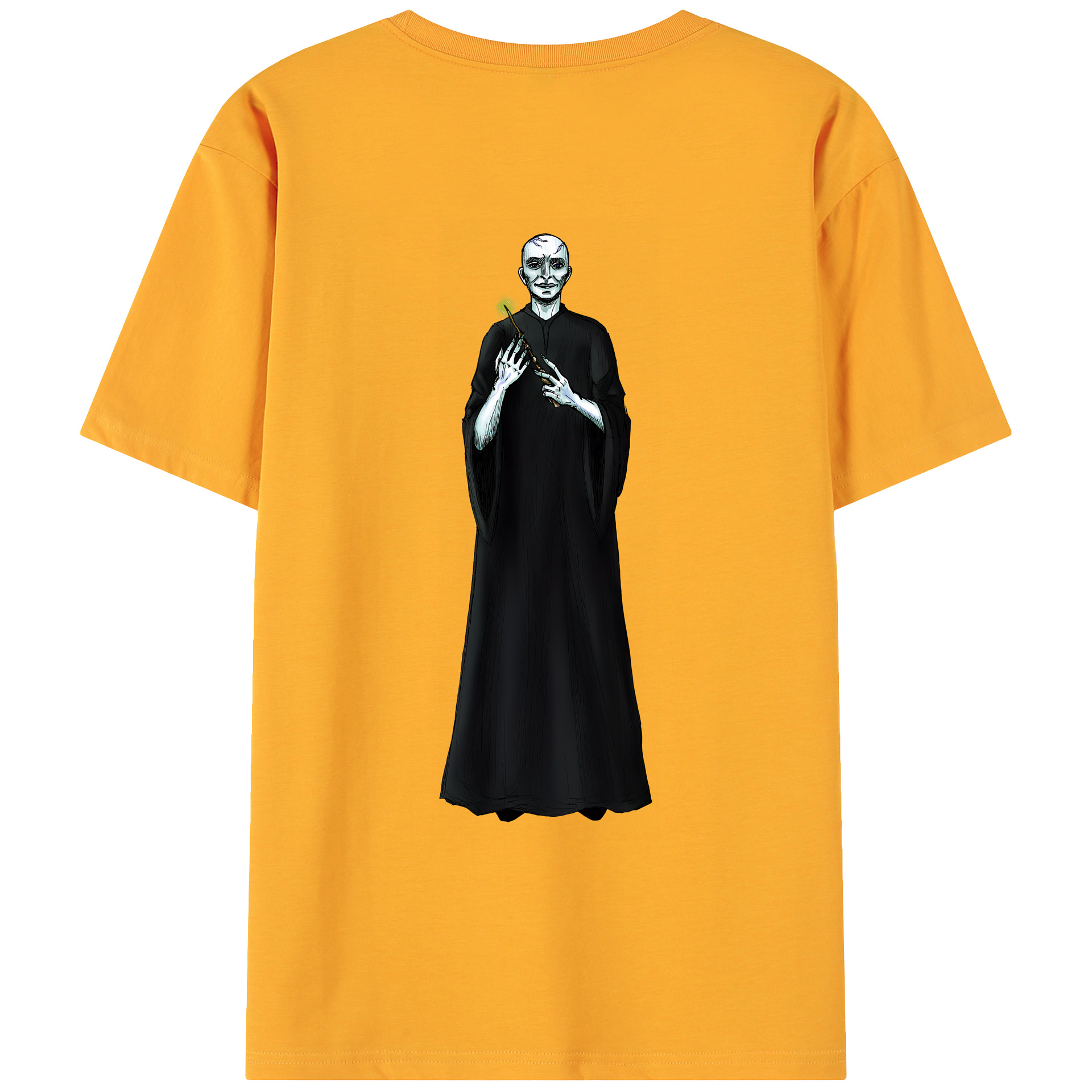 （画像用） Harry Potter ハリー・ポッターシリーズ 綿100％ メンズ半袖Tシャツ（バックプリント） 通気性