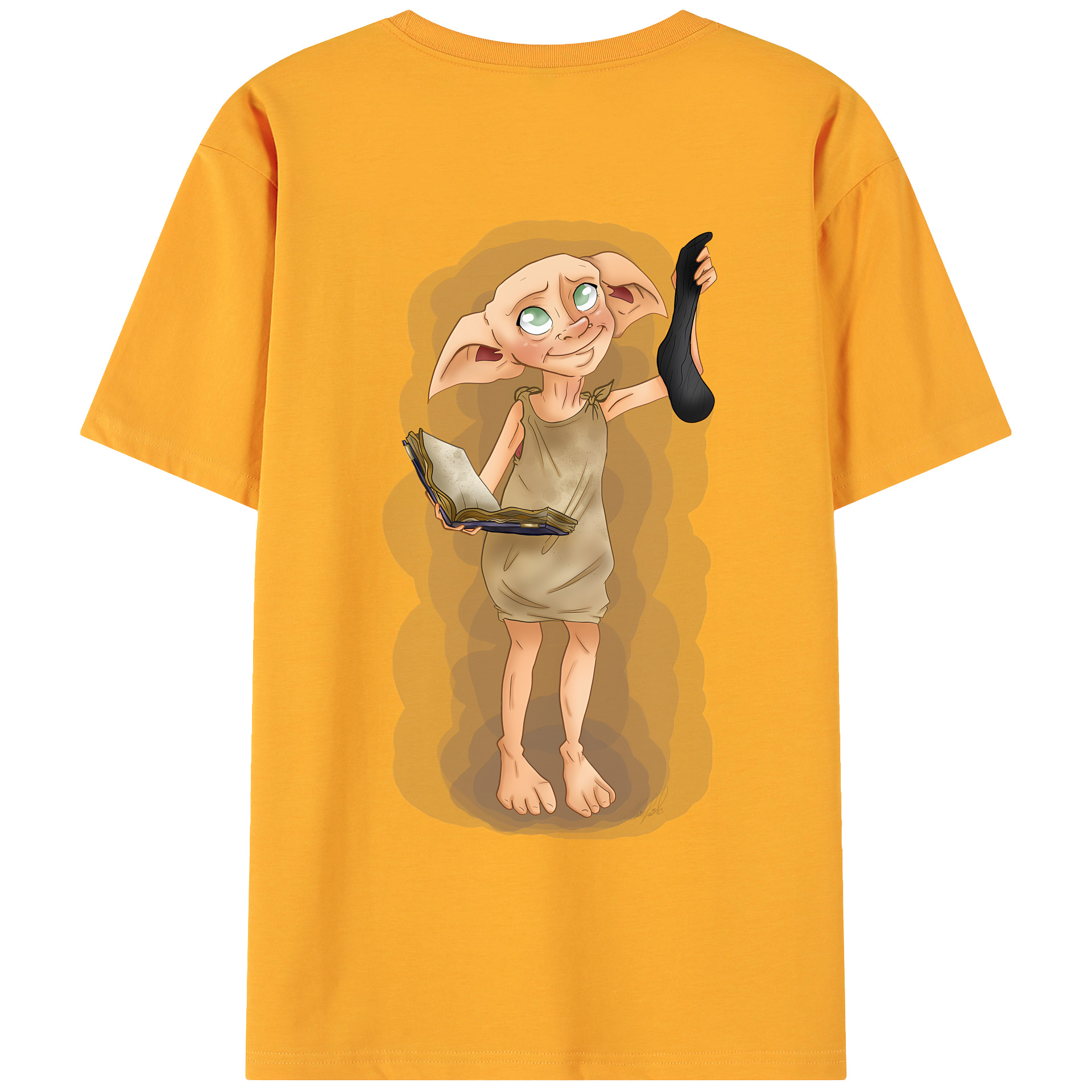 （画像用） Harry Potter ハリー・ポッターシリーズ 綿100％ メンズ半袖Tシャツ（バックプリント） 通気性