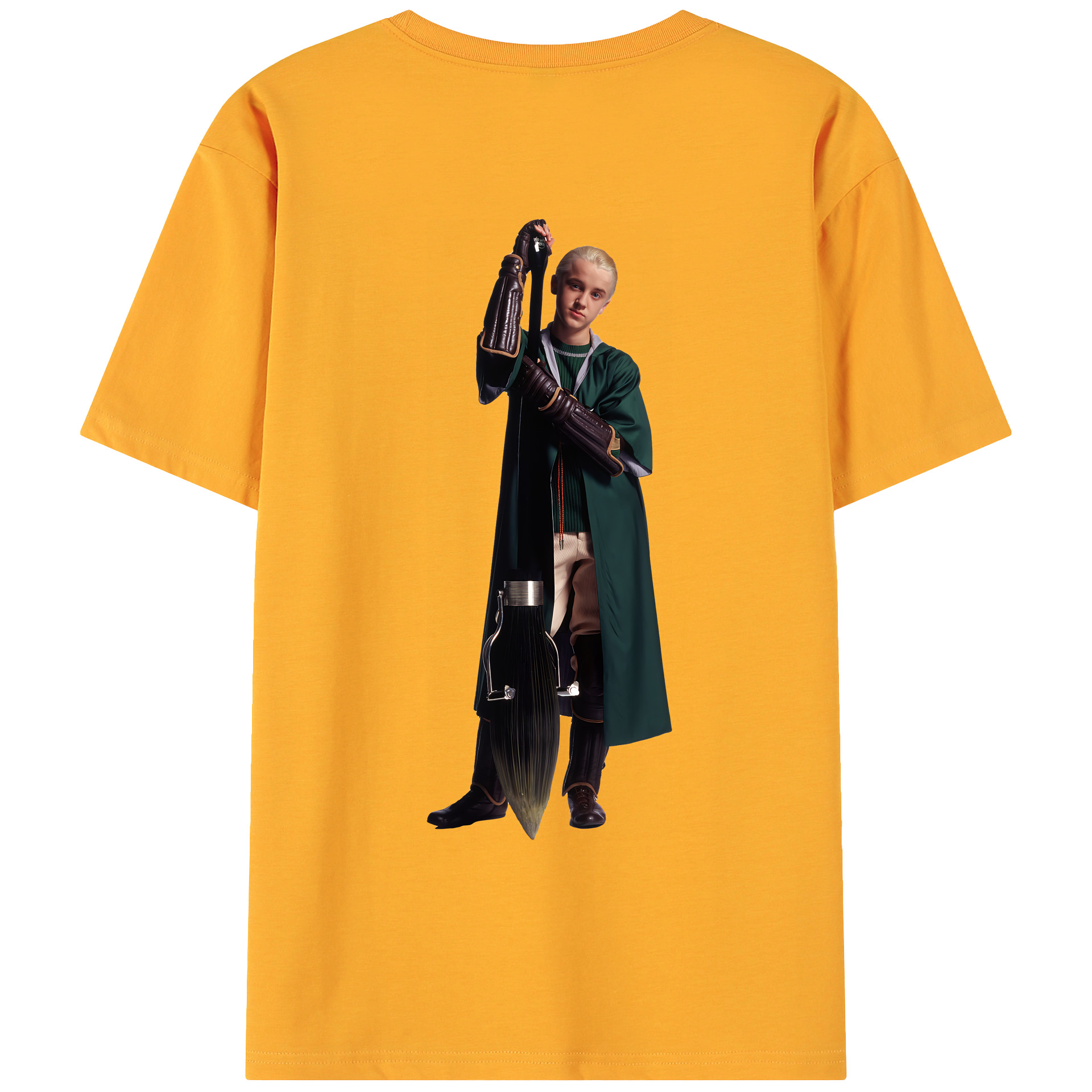 （画像用） Harry Potter ハリー・ポッターシリーズ 綿100％ メンズ半袖Tシャツ（バックプリント） 通気性