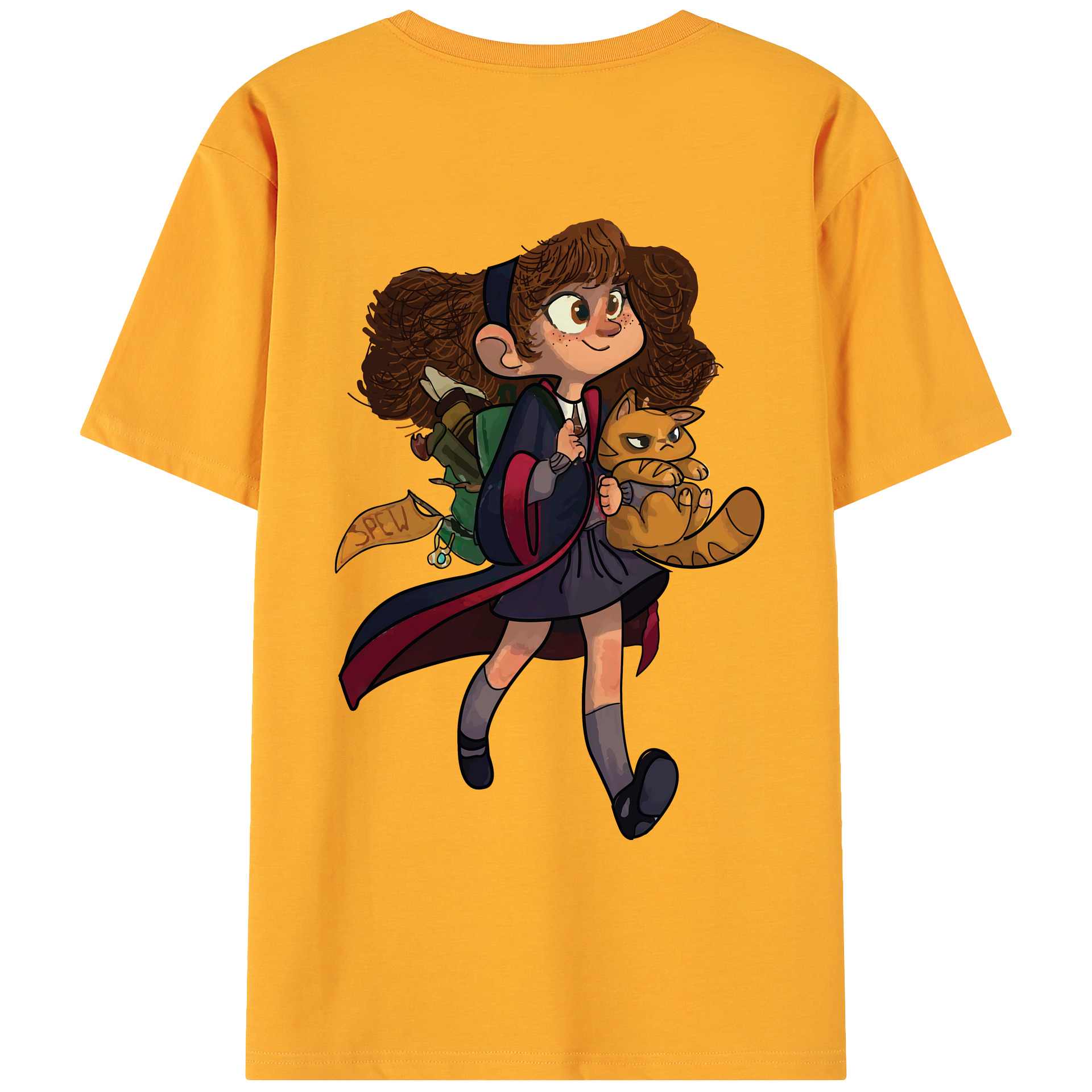 （画像用） Harry Potter ハリー・ポッターシリーズ 綿100％ メンズ半袖Tシャツ（バックプリント） 通気性