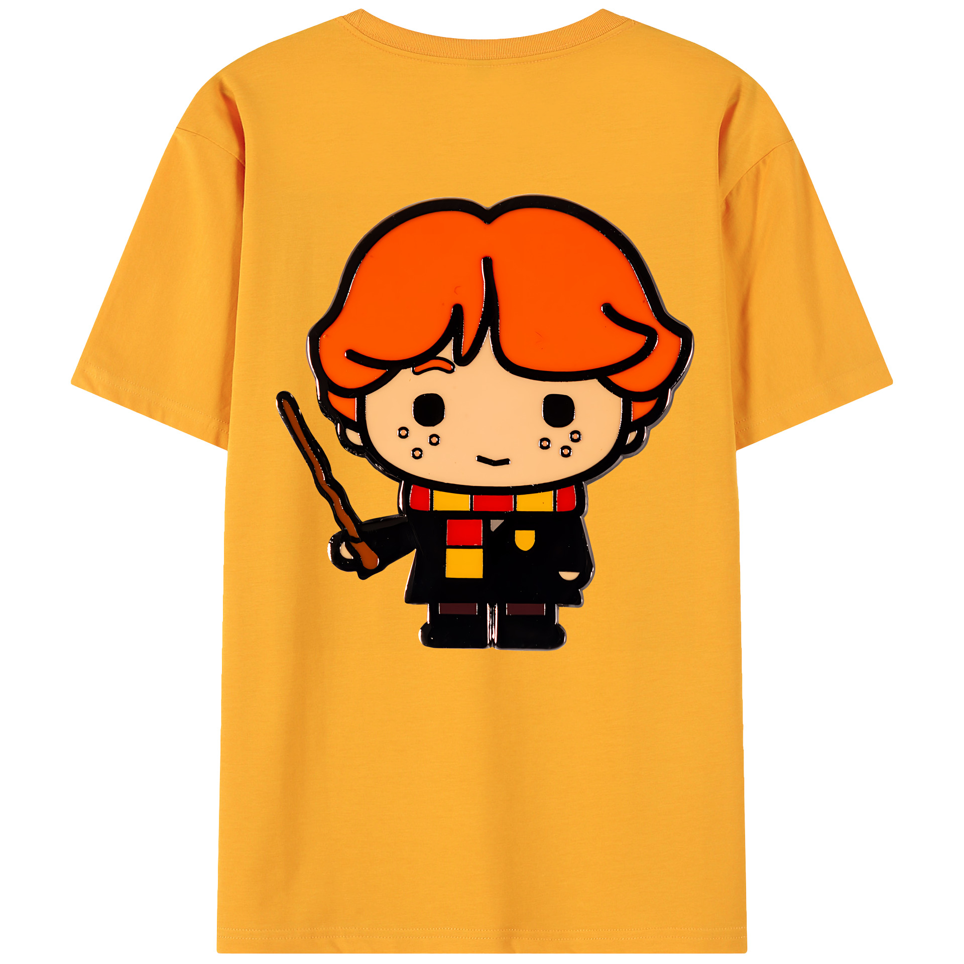 （画像用） Harry Potter ハリー・ポッターシリーズ 綿100％ メンズ半袖Tシャツ（バックプリント） 通気性