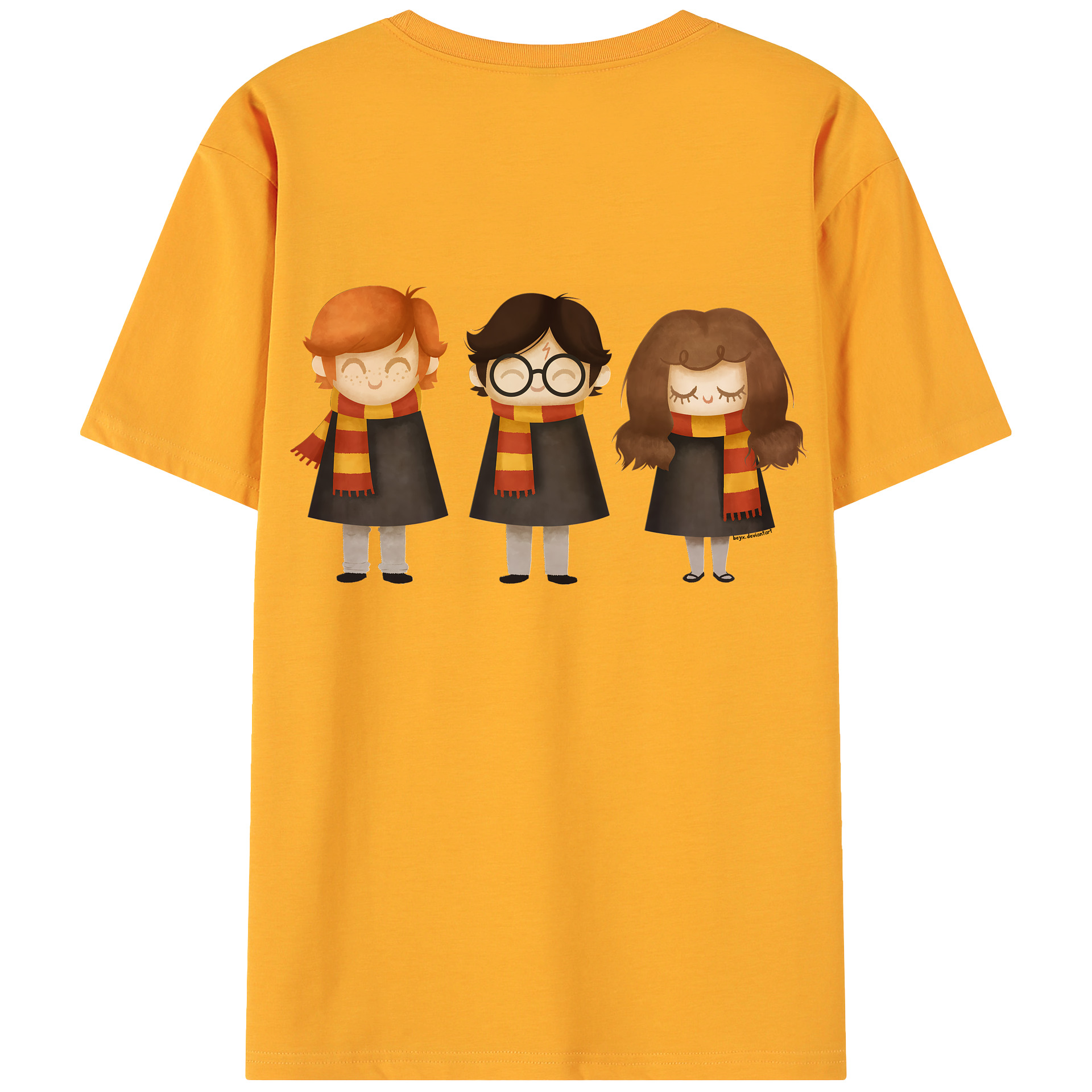 （画像用） Harry Potter ハリー・ポッターシリーズ 綿100％ メンズ半袖Tシャツ（バックプリント） 通気性