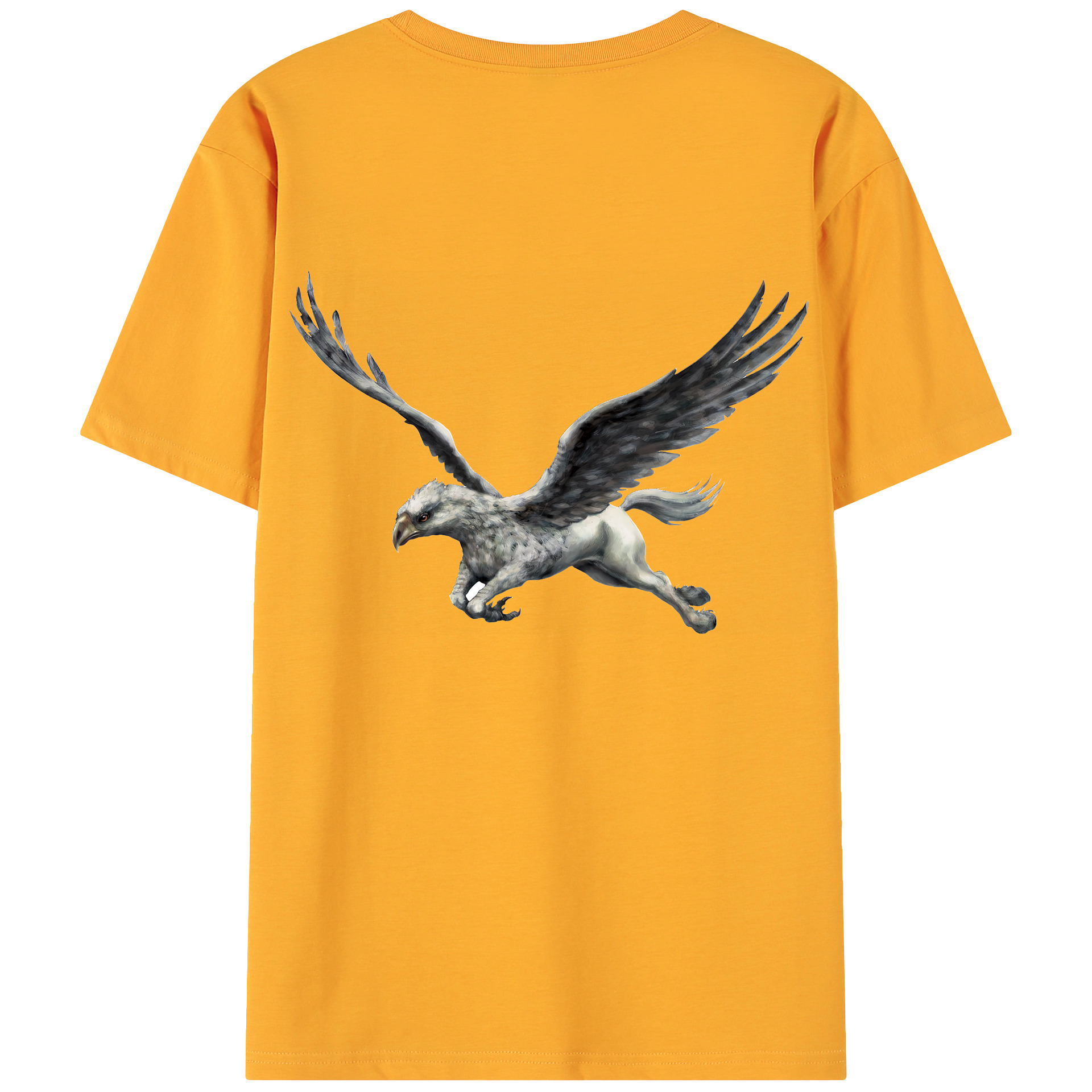 （画像用） Harry Potter ハリー・ポッターシリーズ 綿100％ メンズ半袖Tシャツ（バックプリント） 通気性