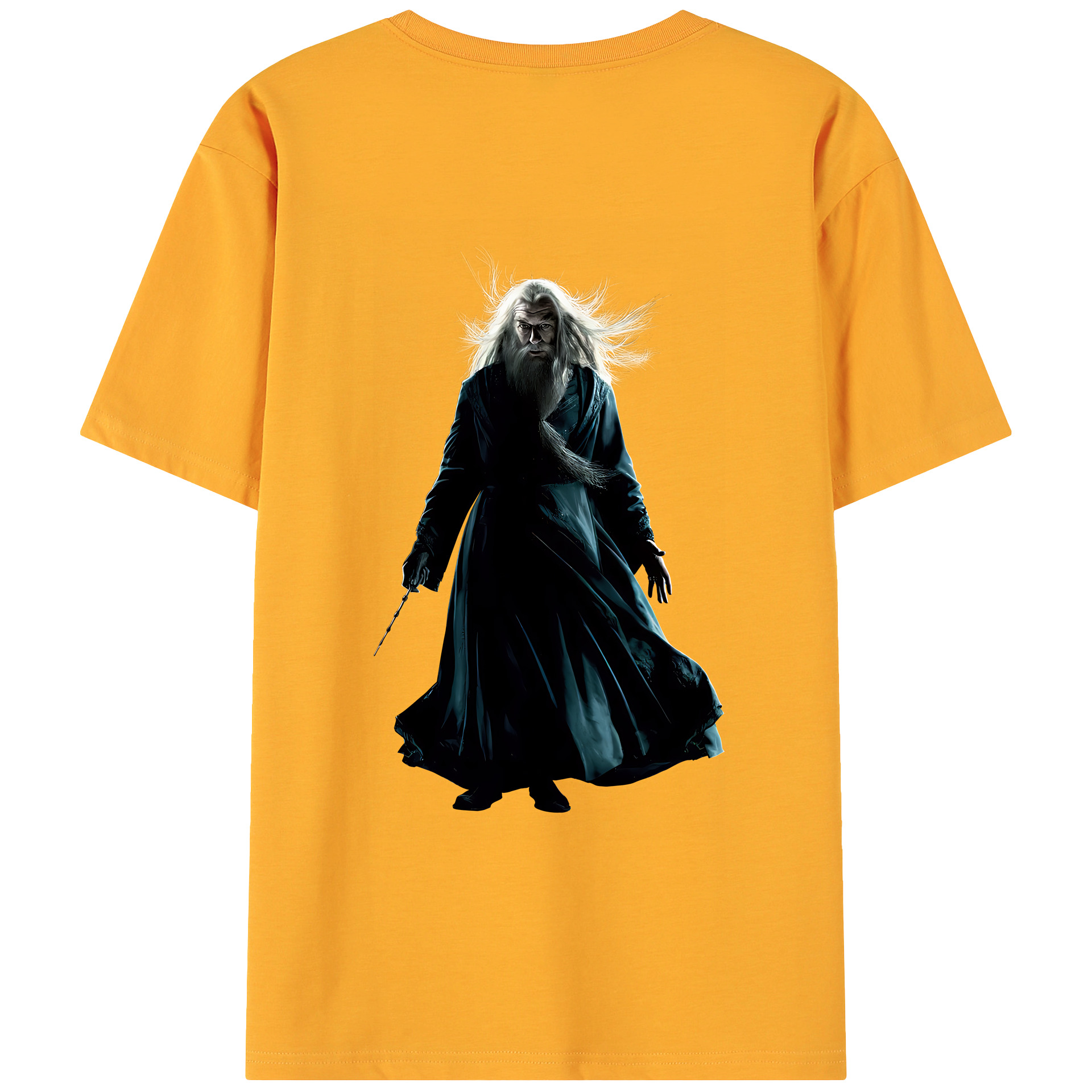 （画像用） Harry Potter ハリー・ポッターシリーズ 綿100％ メンズ半袖Tシャツ（バックプリント） 通気性