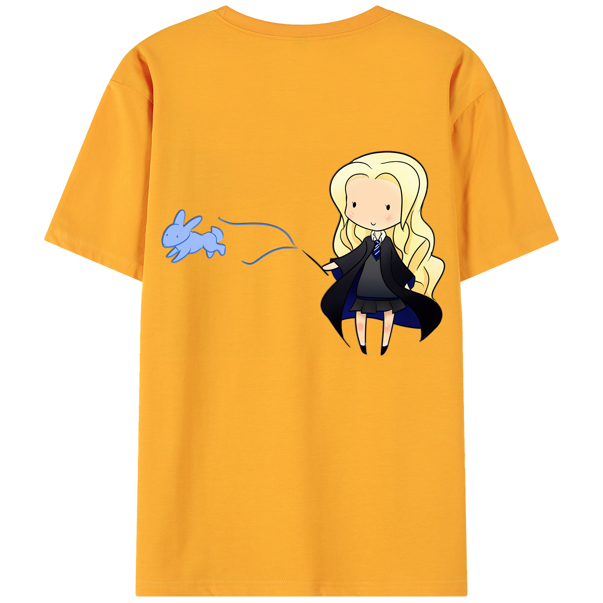 （画像用） Harry Potter ハリー・ポッターシリーズ 綿100％ メンズ半袖Tシャツ（バックプリント） 通気性