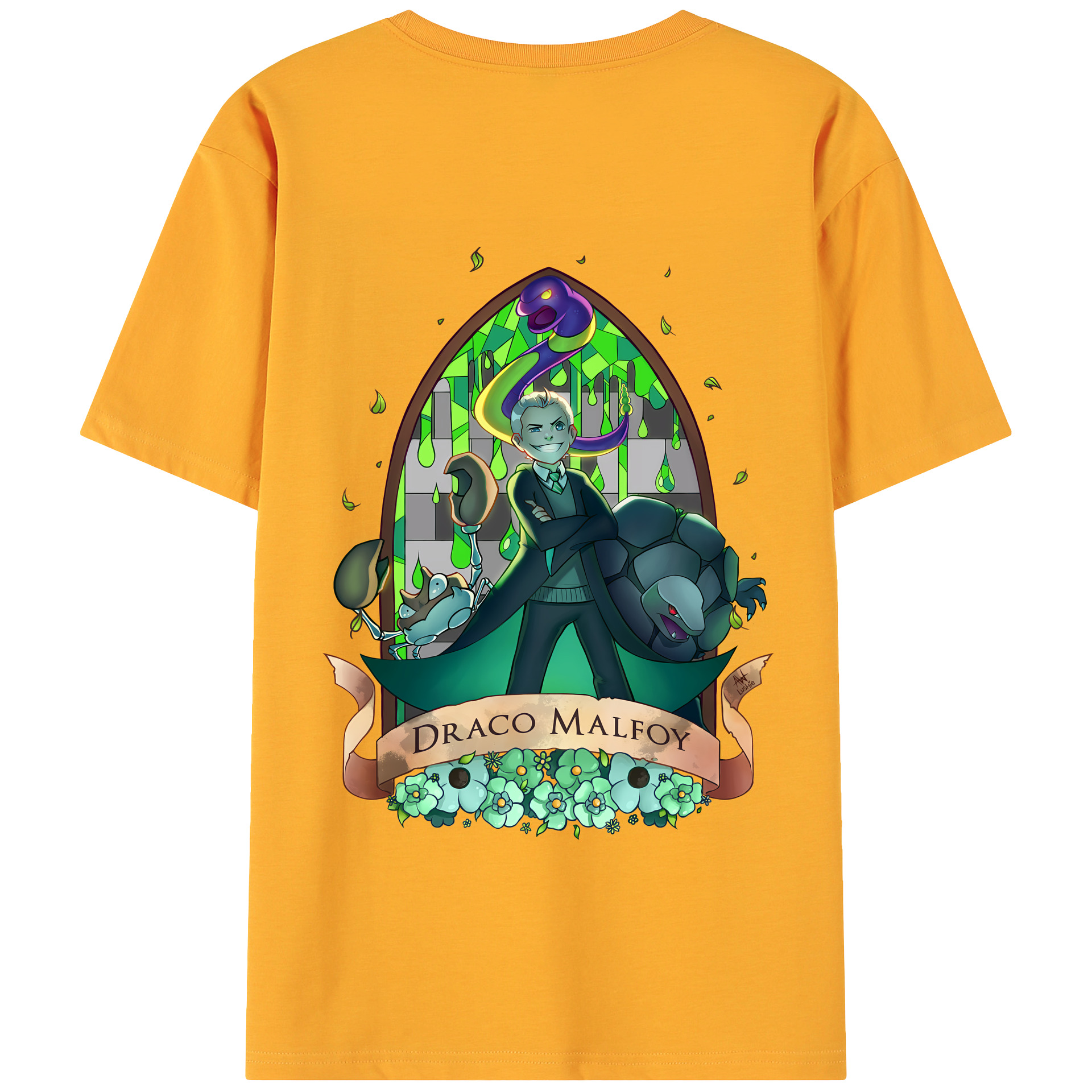 （画像用） Harry Potter ハリー・ポッターシリーズ 綿100％ メンズ半袖Tシャツ（バックプリント） 通気性