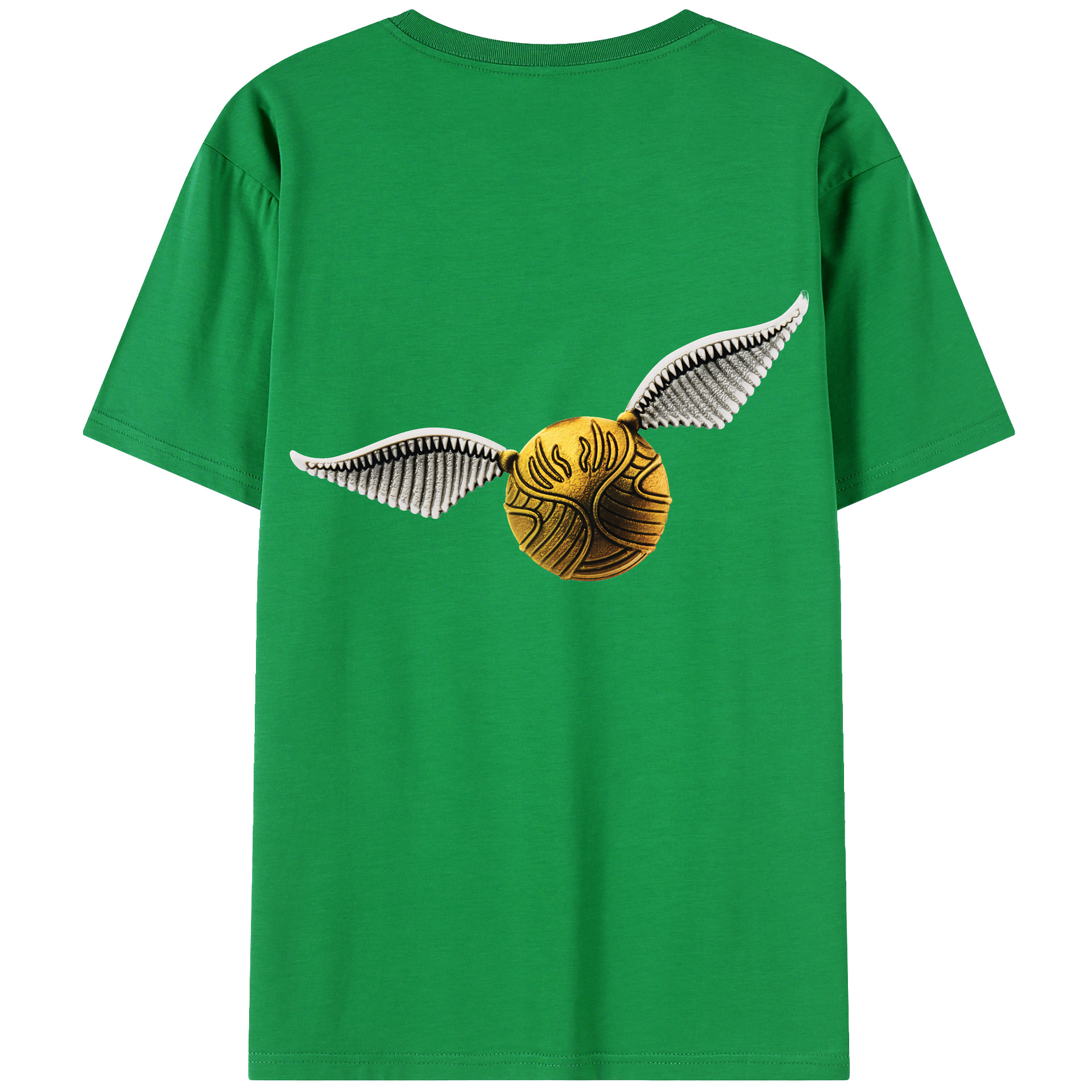 （画像用） Harry Potter ハリー・ポッターシリーズ 綿100％ メンズ半袖Tシャツ（バックプリント） 通気性