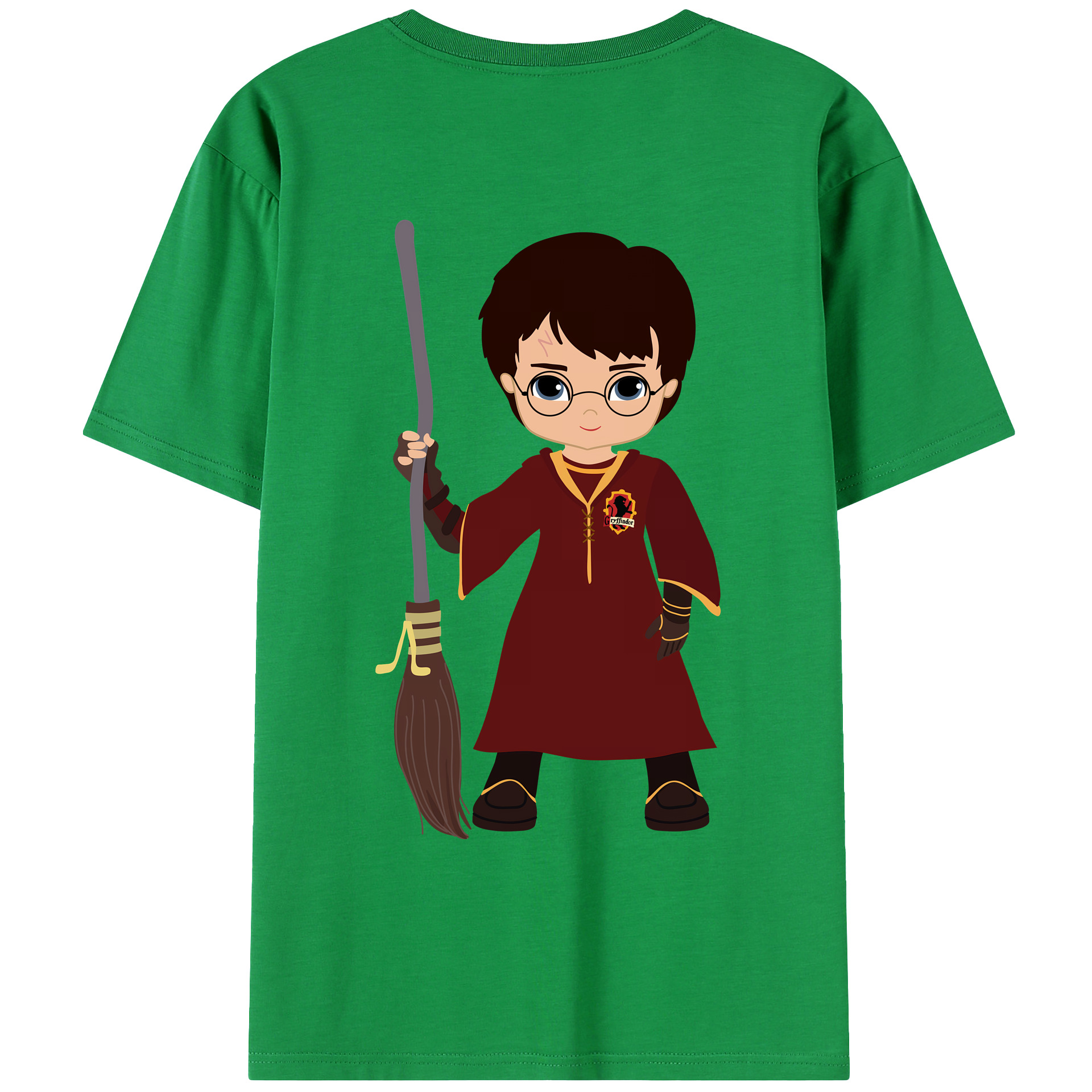 （画像用） Harry Potter ハリー・ポッターシリーズ 綿100％ メンズ半袖Tシャツ（バックプリント） 通気性