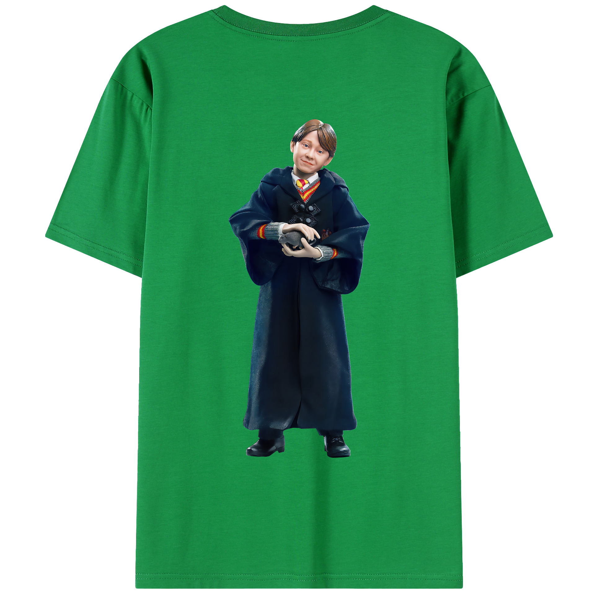 （画像用） Harry Potter ハリー・ポッターシリーズ 綿100％ メンズ半袖Tシャツ（バックプリント） 通気性