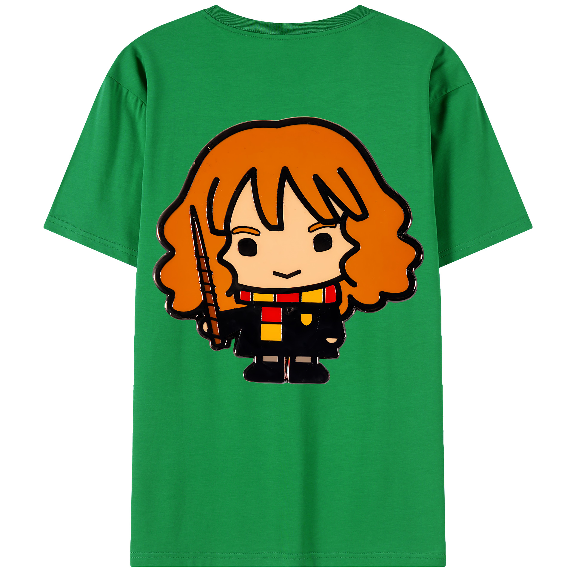 （画像用） Harry Potter ハリー・ポッターシリーズ 綿100％ メンズ半袖Tシャツ（バックプリント） 通気性