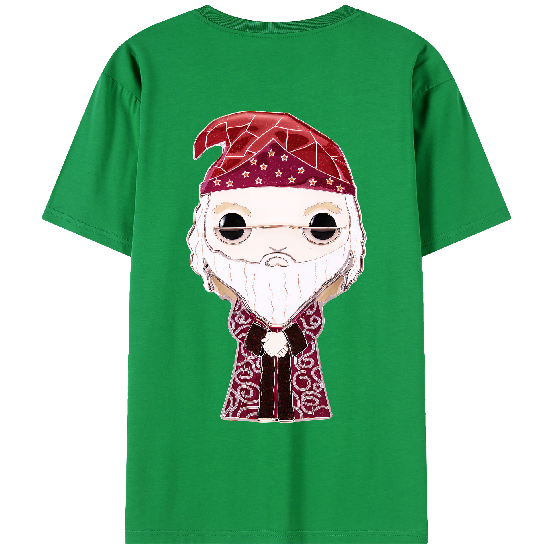 （画像用） Harry Potter ハリー・ポッターシリーズ 綿100％ メンズ半袖Tシャツ（バックプリント） 通気性