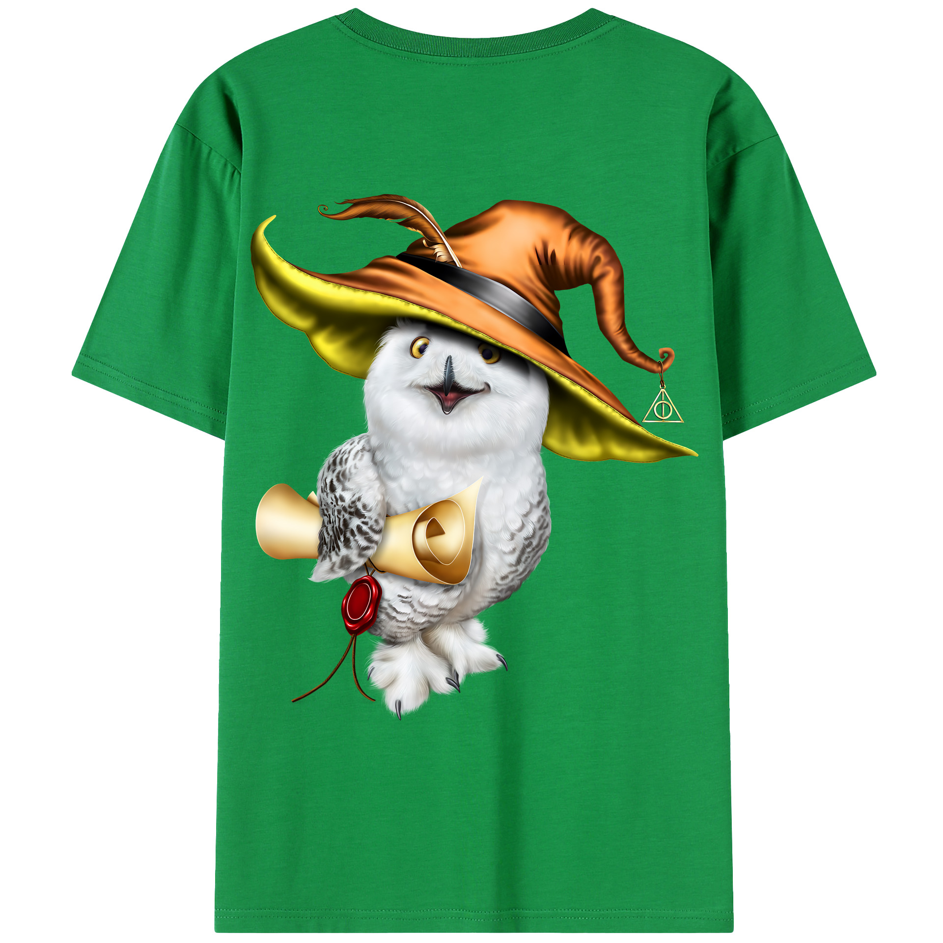 （画像用） Harry Potter ハリー・ポッターシリーズ 綿100％ メンズ半袖Tシャツ（バックプリント） 通気性
