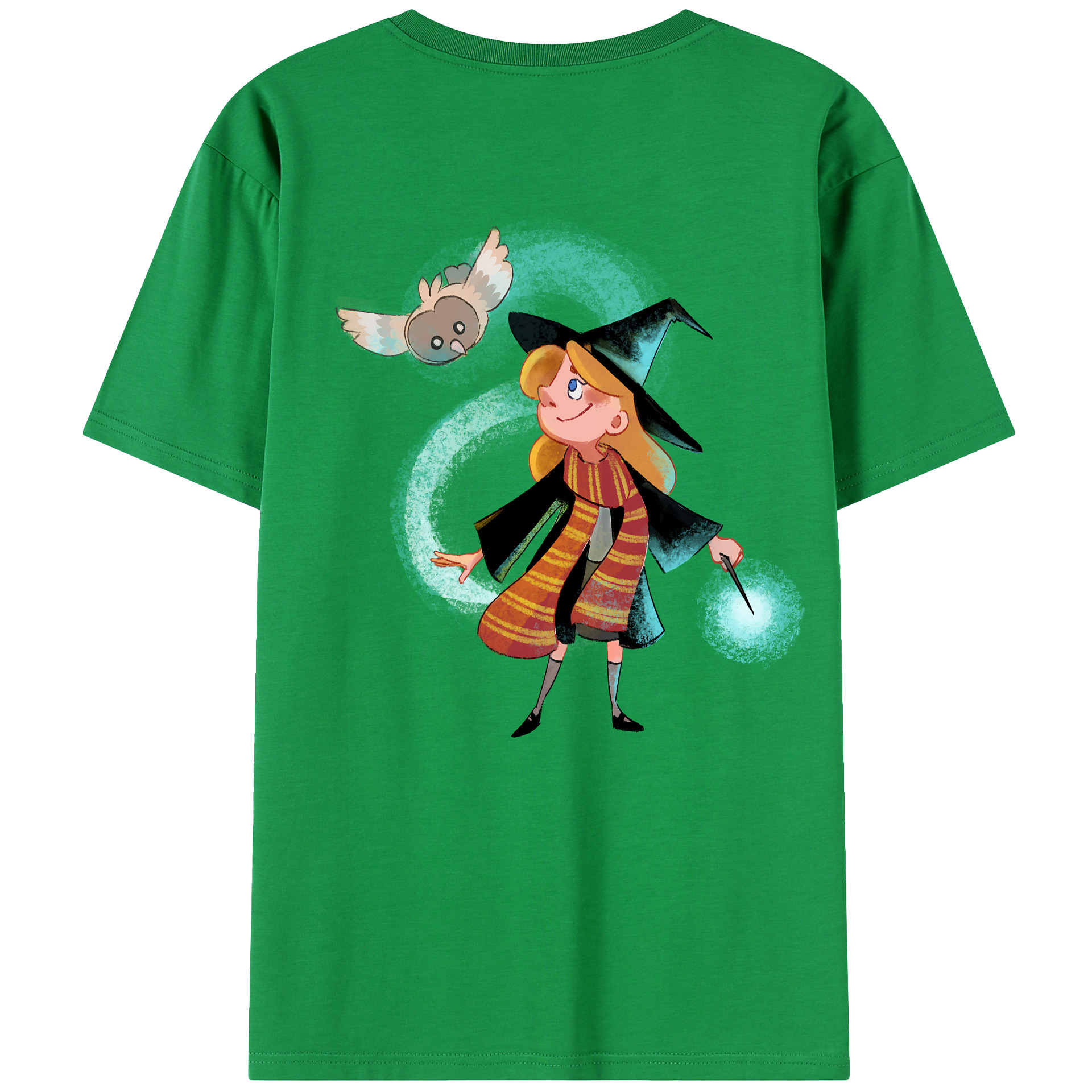 （画像用） Harry Potter ハリー・ポッターシリーズ 綿100％ メンズ半袖Tシャツ（バックプリント） 通気性