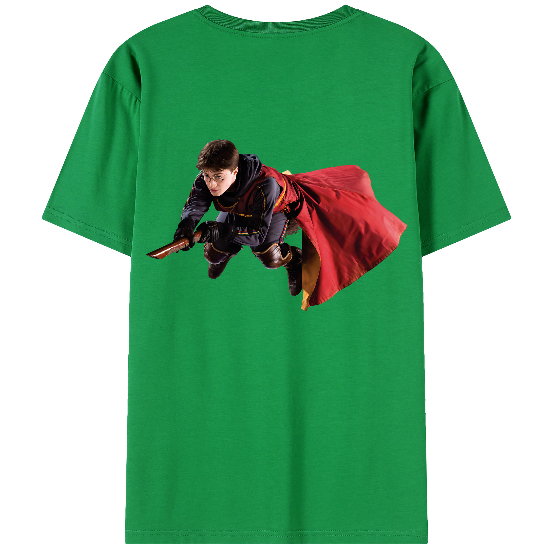 （画像用） Harry Potter ハリー・ポッターシリーズ 綿100％ メンズ半袖Tシャツ（バックプリント） 通気性