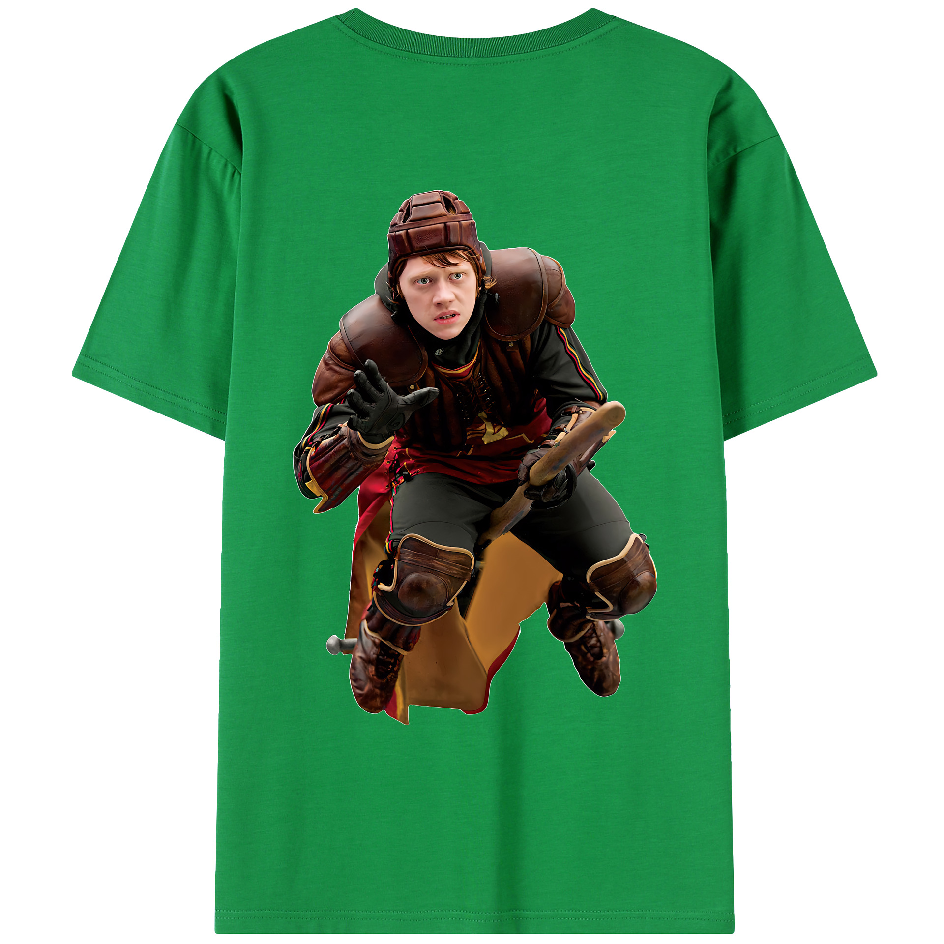 （画像用） Harry Potter ハリー・ポッターシリーズ 綿100％ メンズ半袖Tシャツ（バックプリント） 通気性