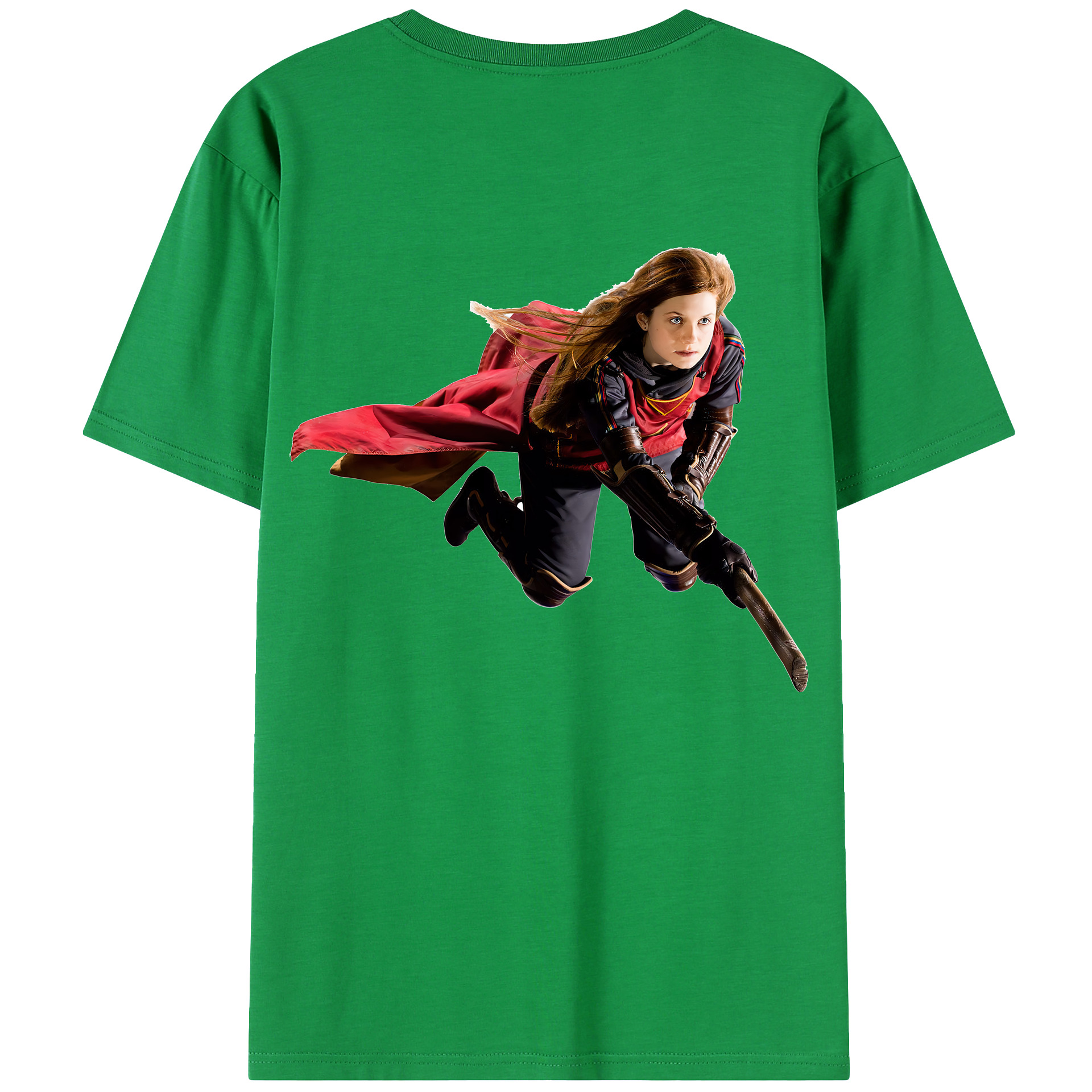 （画像用） Harry Potter ハリー・ポッターシリーズ 綿100％ メンズ半袖Tシャツ（バックプリント） 通気性