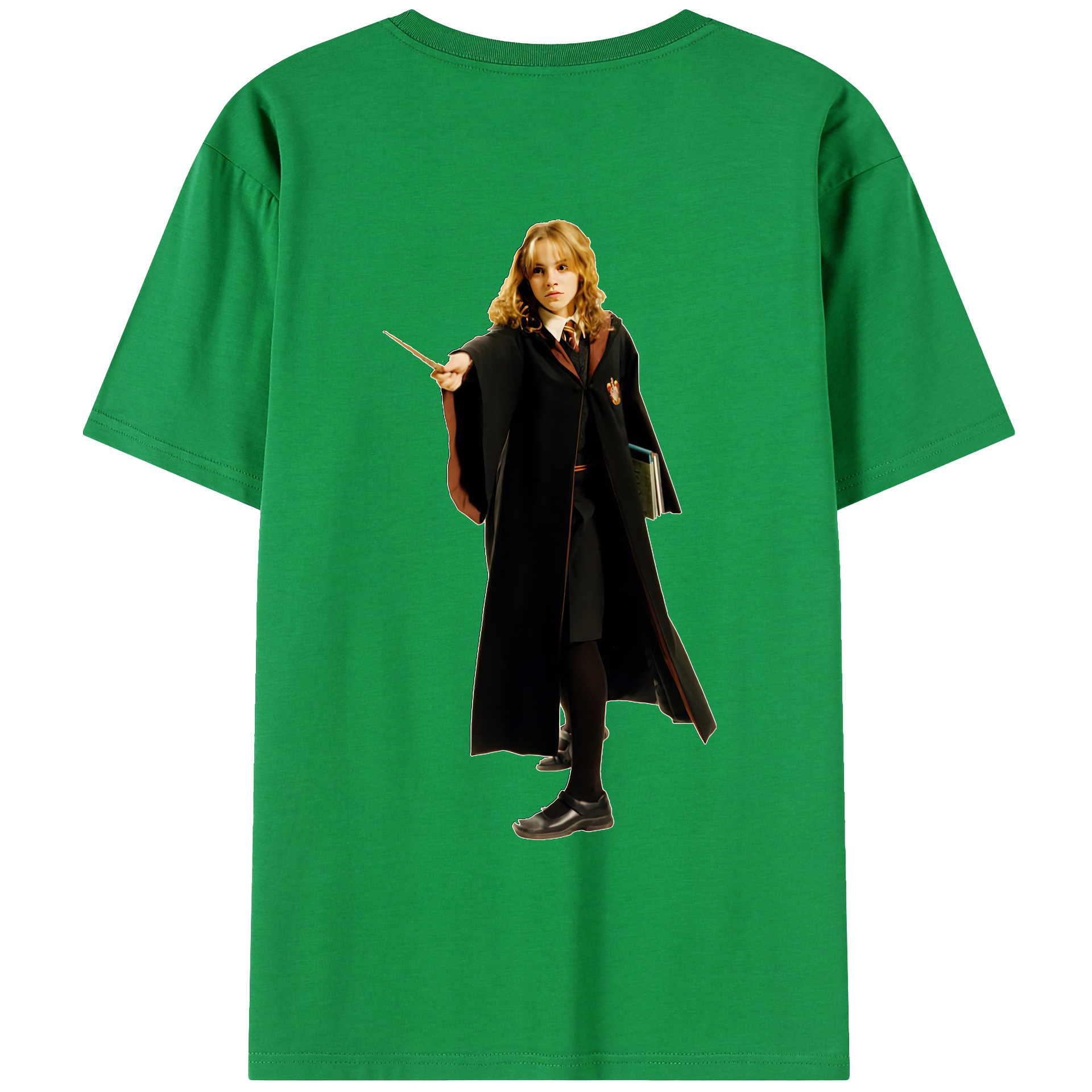 （画像用） Harry Potter ハリー・ポッターシリーズ 綿100％ メンズ半袖Tシャツ（バックプリント） 通気性
